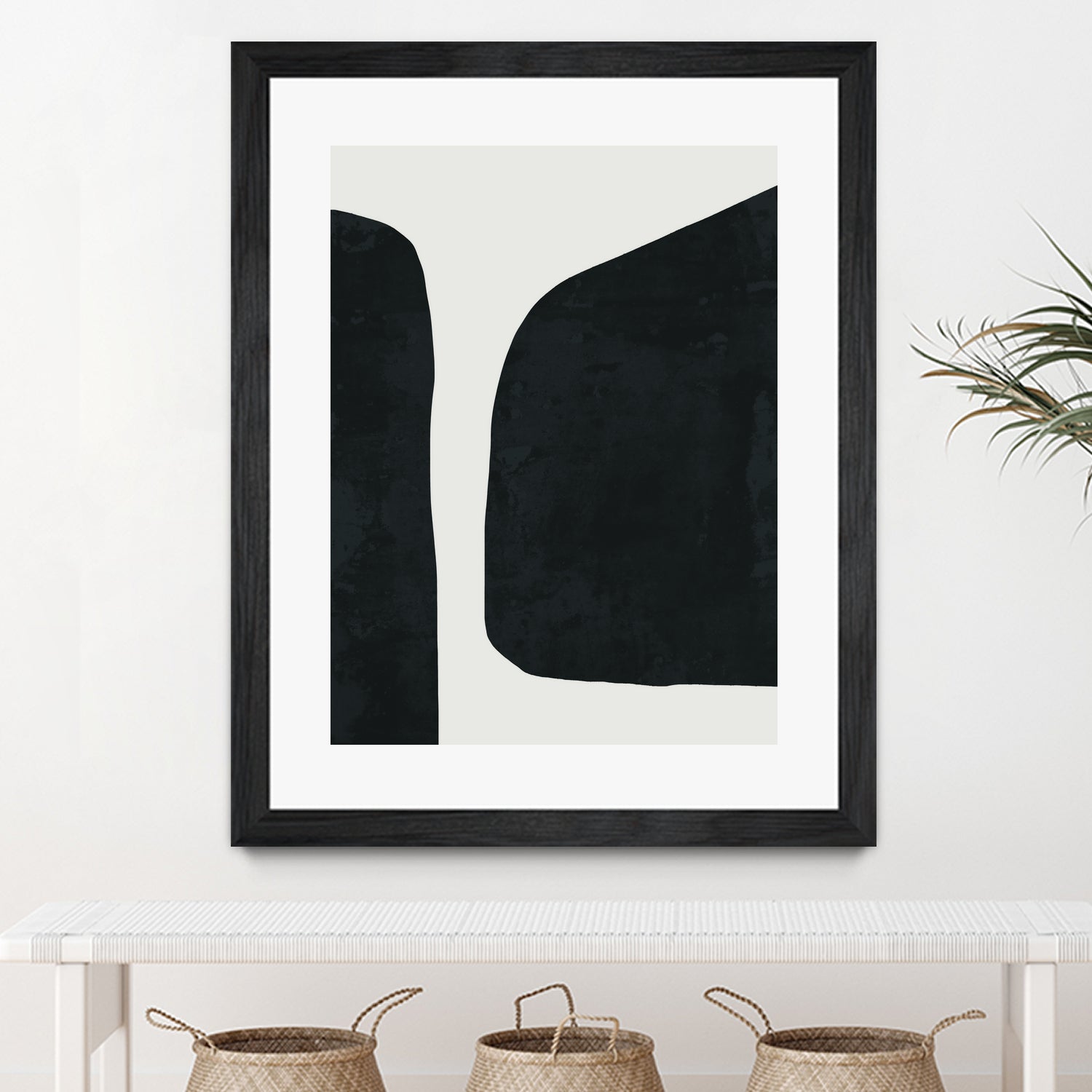 Black Abstract by M Studio on GIANT ART - black scandinavian