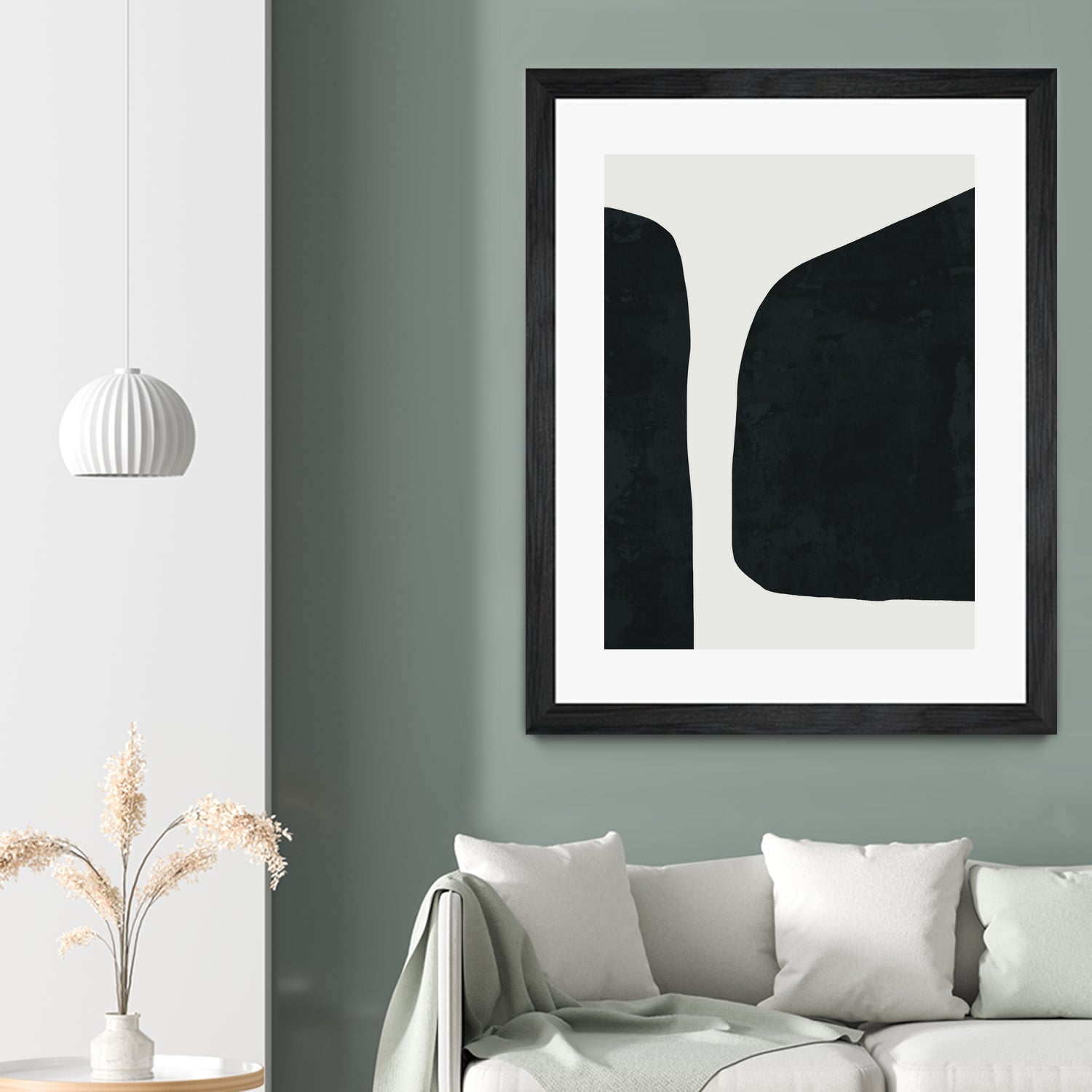 Black Abstract by M Studio on GIANT ART - black scandinavian