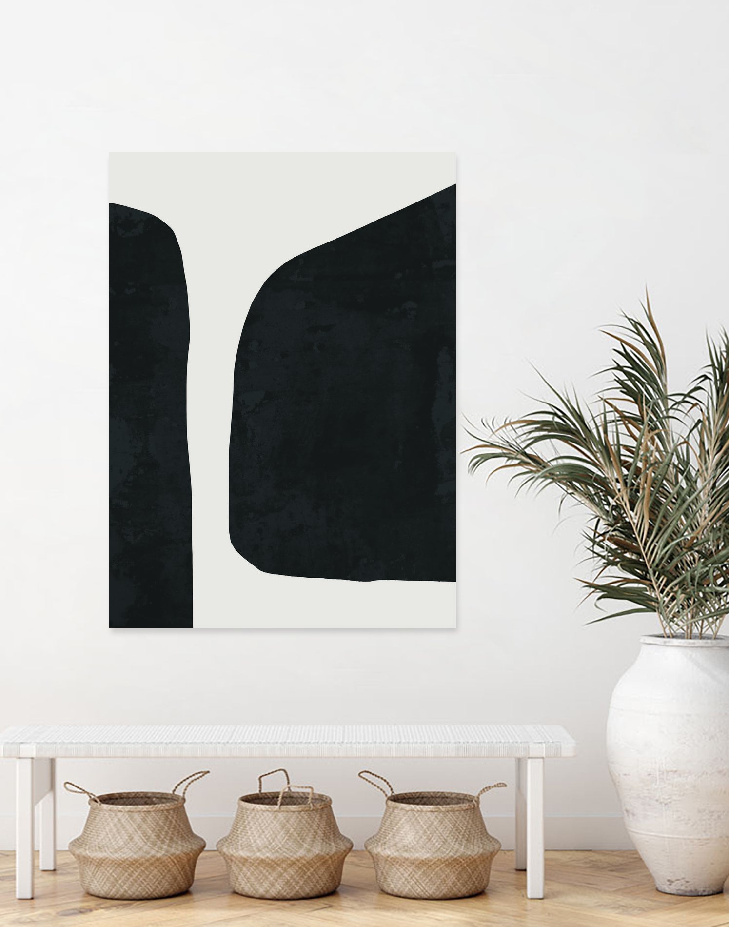 Black Abstract by M Studio on GIANT ART - black scandinavian