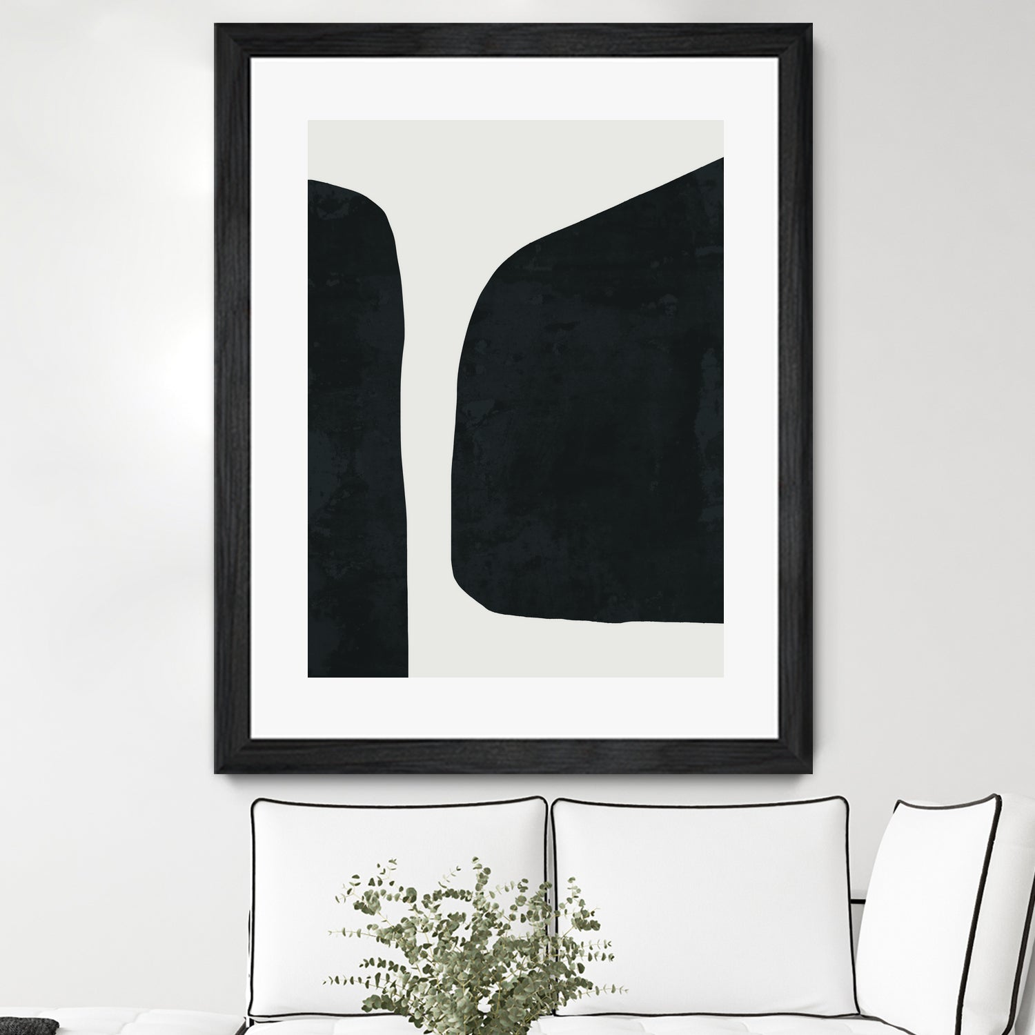 Black Abstract by M Studio on GIANT ART - black scandinavian