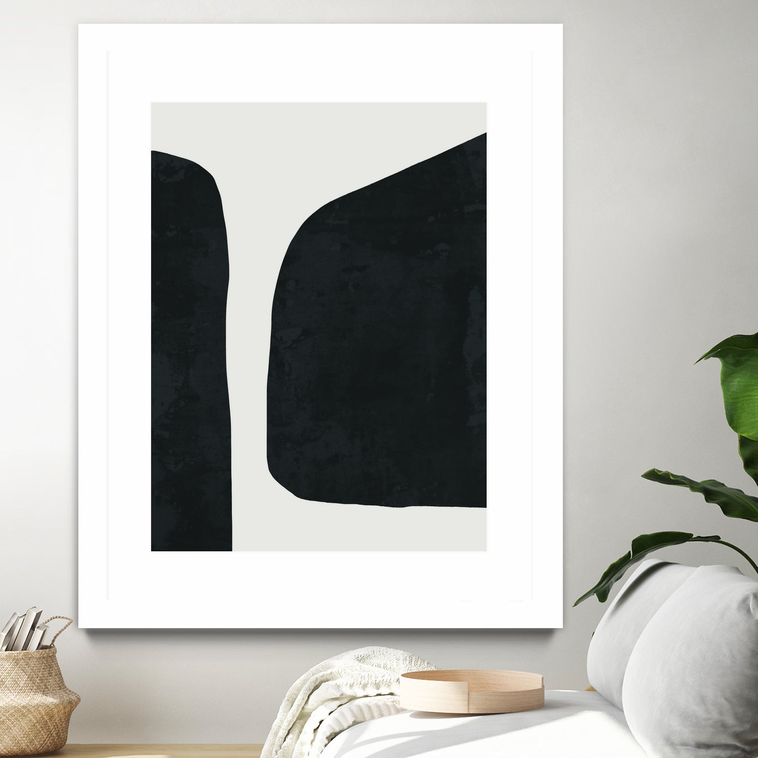 Black Abstract by M Studio on GIANT ART - black scandinavian