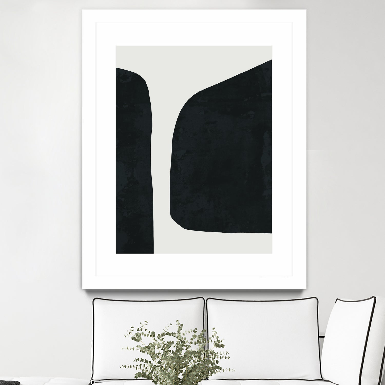 Black Abstract by M Studio on GIANT ART - black scandinavian