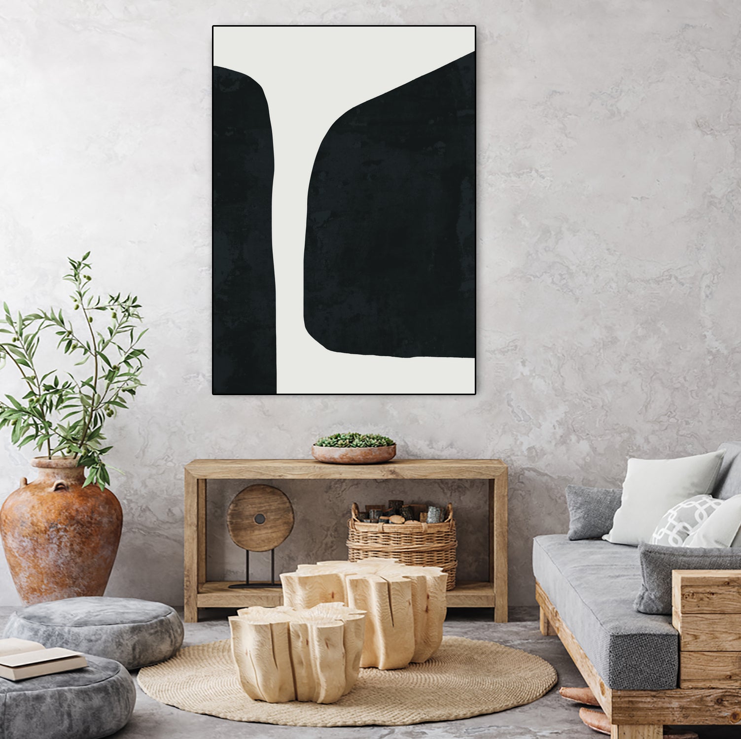 Black Abstract by Clicart Studio on GIANT ART