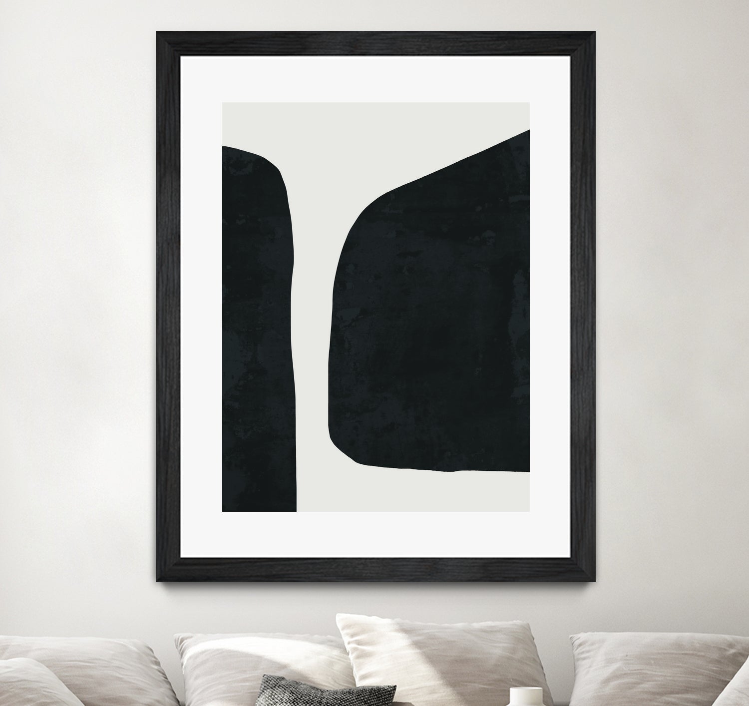 Black Abstract by M Studio on GIANT ART - black scandinavian