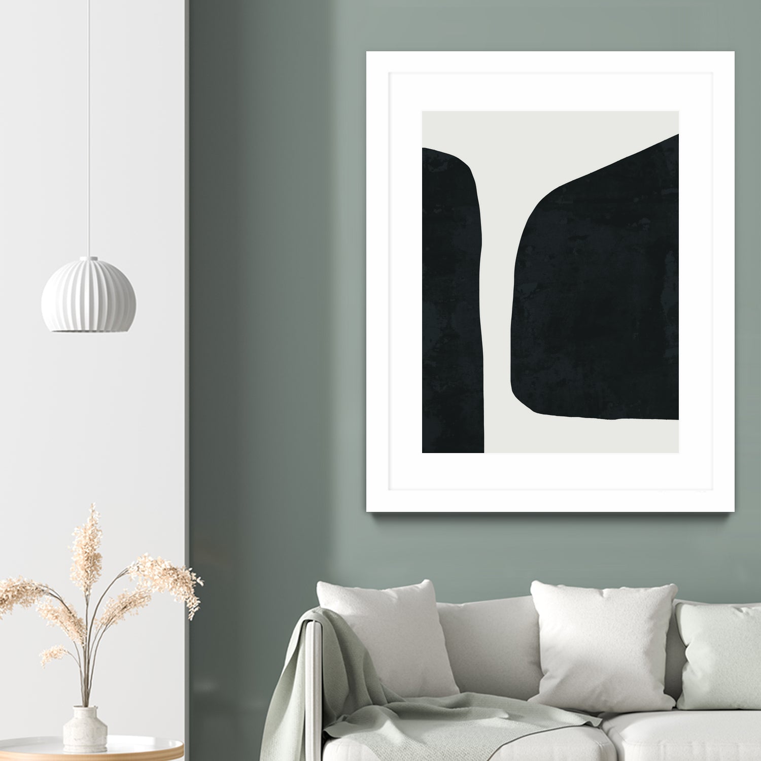 Black Abstract by M Studio on GIANT ART - black scandinavian