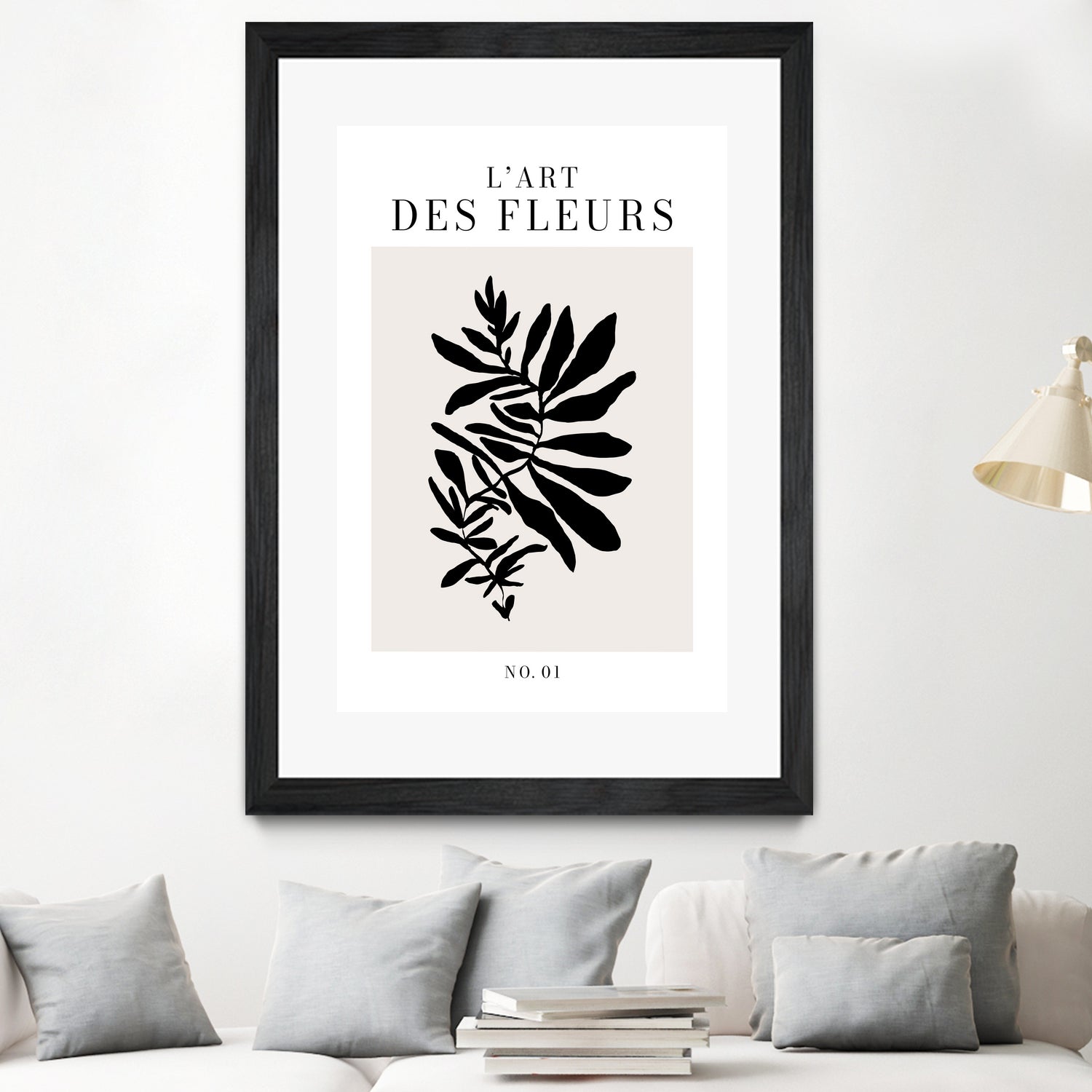 L'art des fleurs by M Studio on GIANT ART - beige flowers