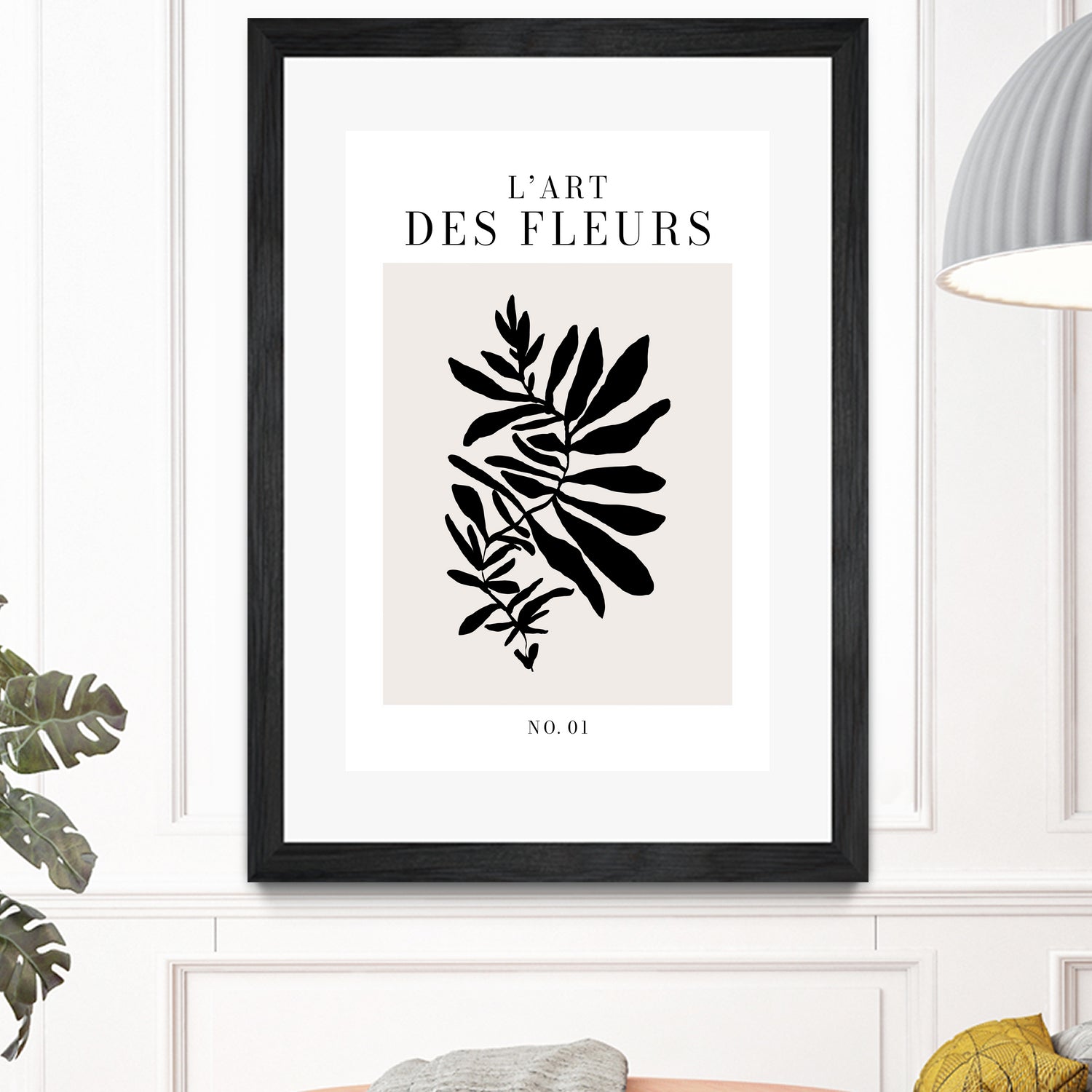 L'art des fleurs by M Studio on GIANT ART - beige flowers