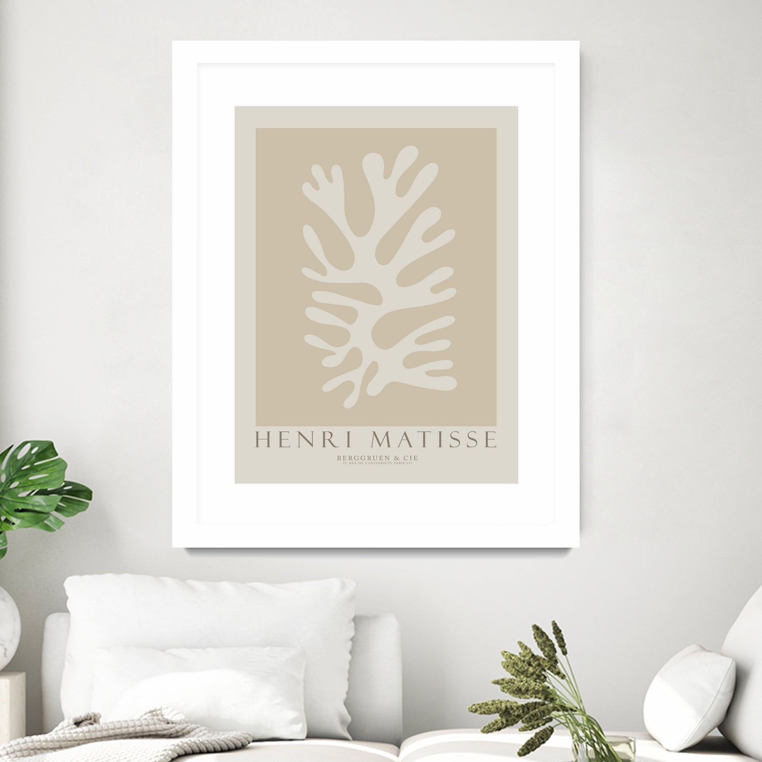 Cut Outs II by M Studio on GIANT ART - beige mid century