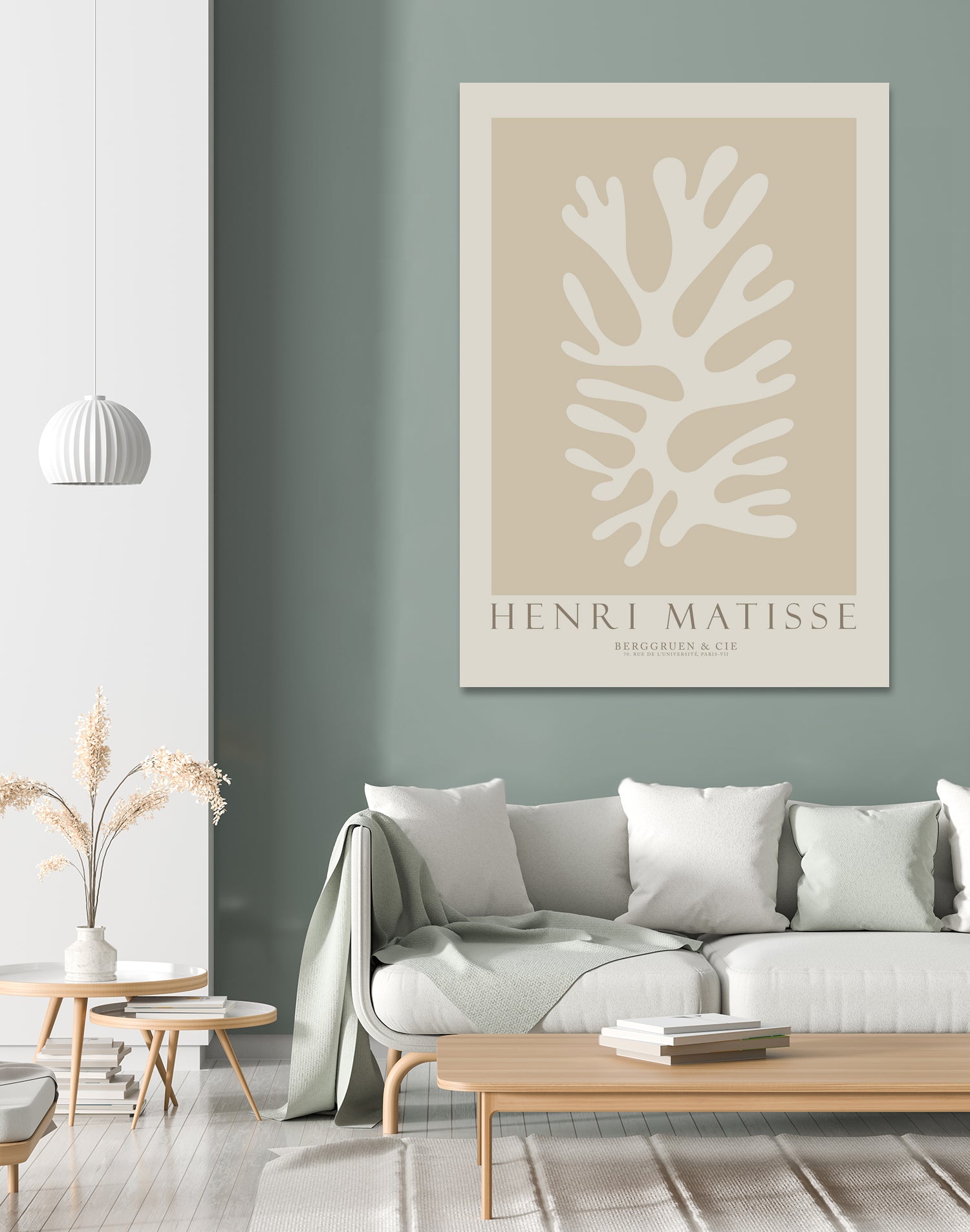 Cut Outs II by M Studio on GIANT ART - beige mid century