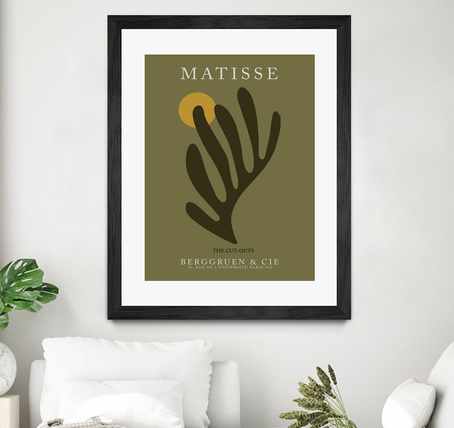 Cut Outs I by M Studio on GIANT ART - green mid century