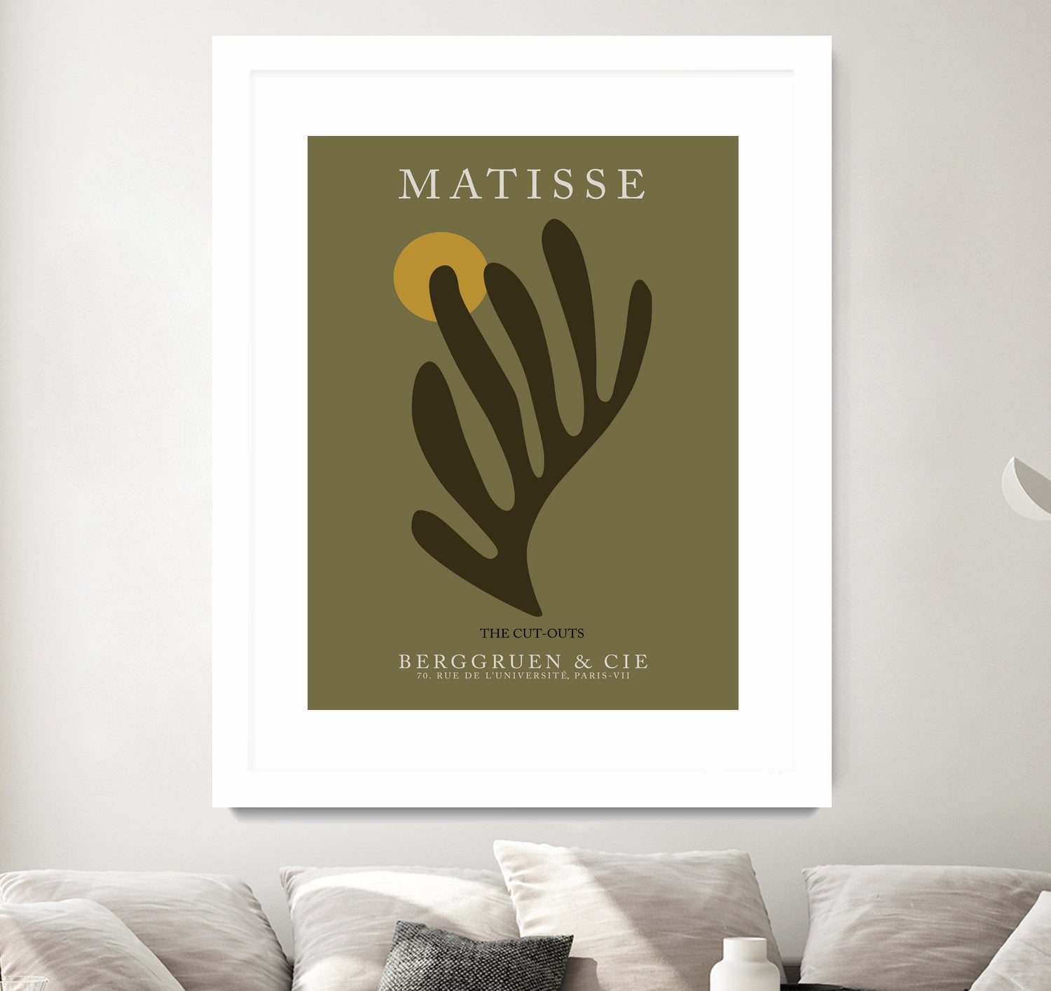 Cut Outs I by M Studio on GIANT ART - green mid century