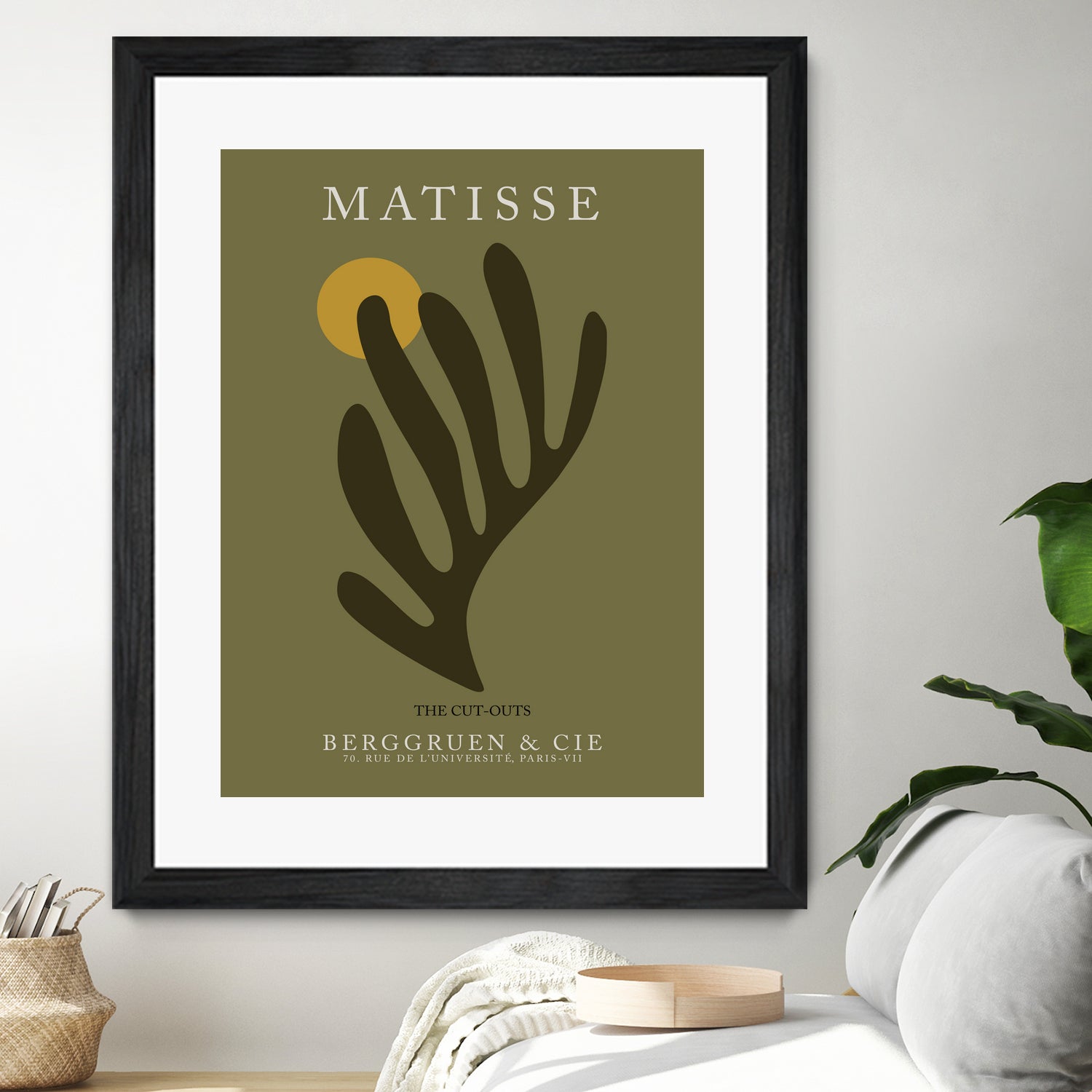 Cut Outs I by M Studio on GIANT ART - green mid century