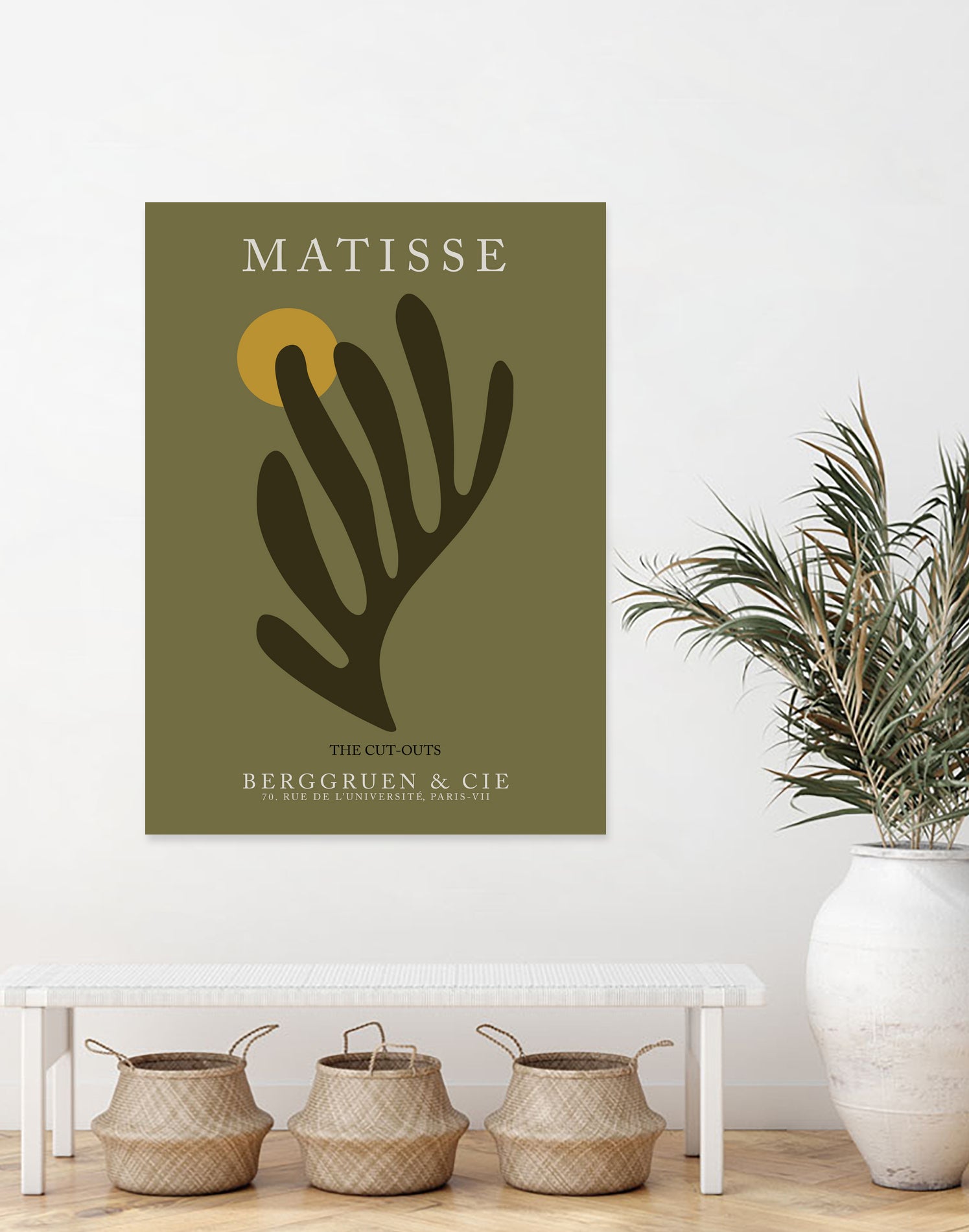 Cut Outs I by M Studio on GIANT ART - green mid century