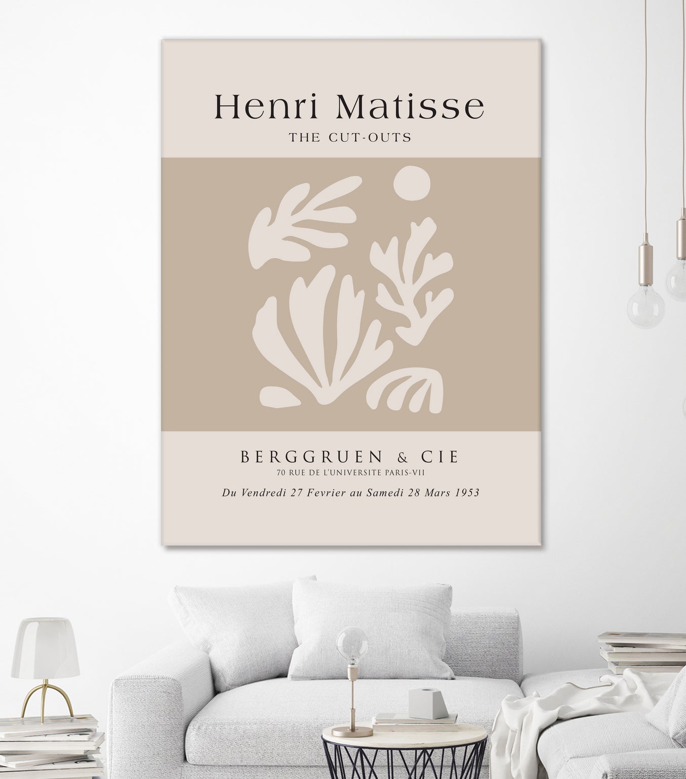 Papiers Découpés V by Clicart Studio on GIANT ART - beige mid century