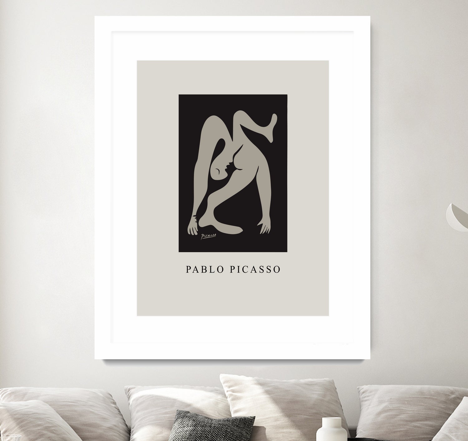 Pablo's Inspiration by M Studio on GIANT ART - beige mid century