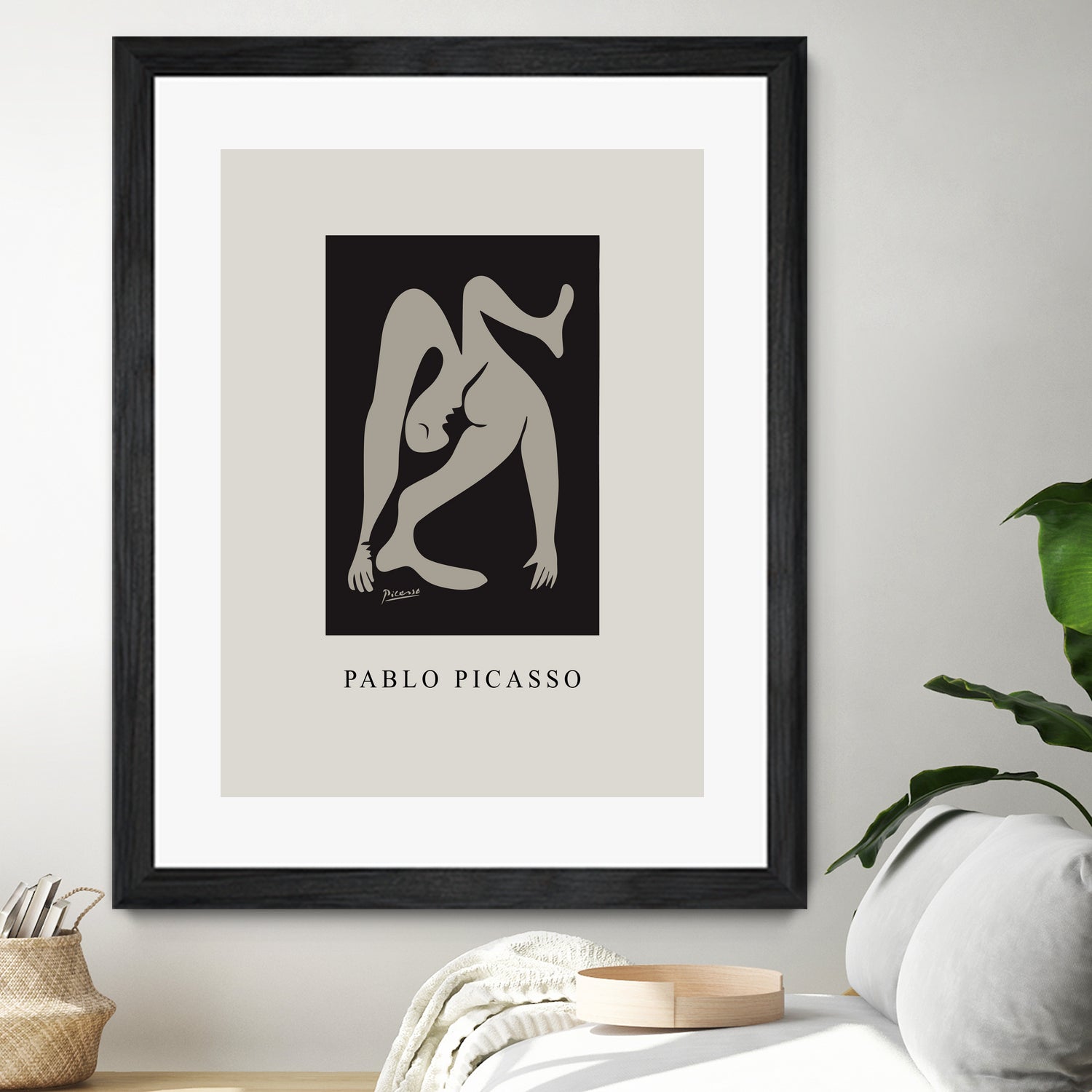 Pablo's Inspiration by M Studio on GIANT ART - beige mid century