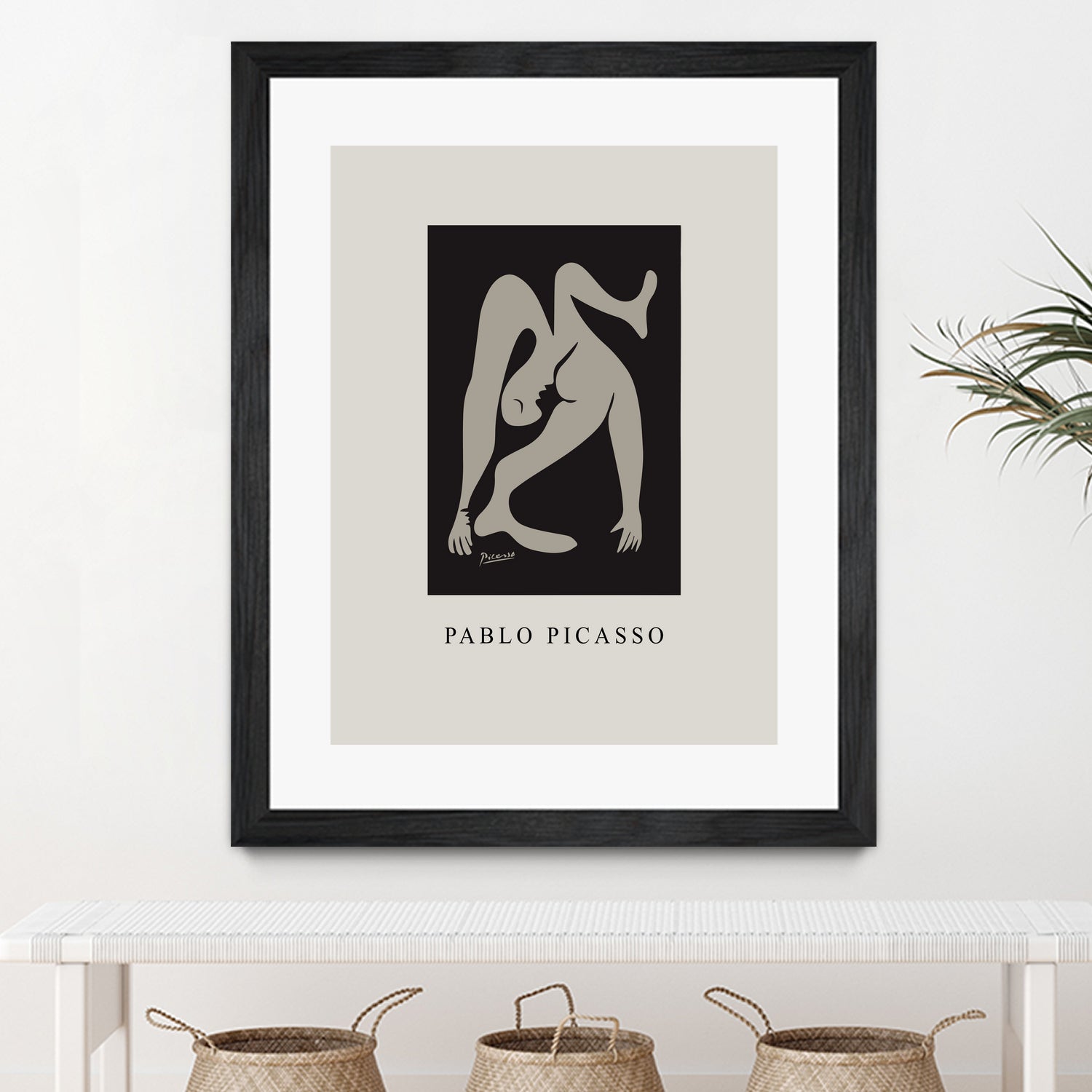 Pablo's Inspiration by M Studio on GIANT ART - beige mid century