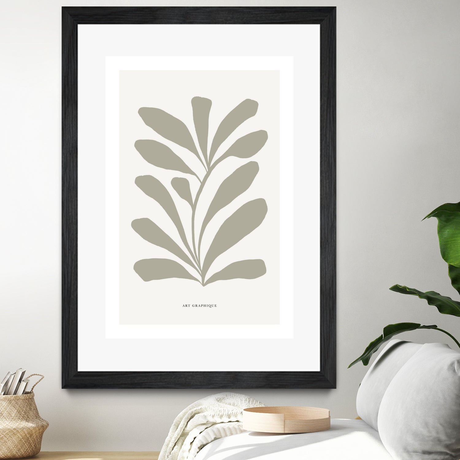 Floraison by M Studio on GIANT ART - beige scandinavian flowers