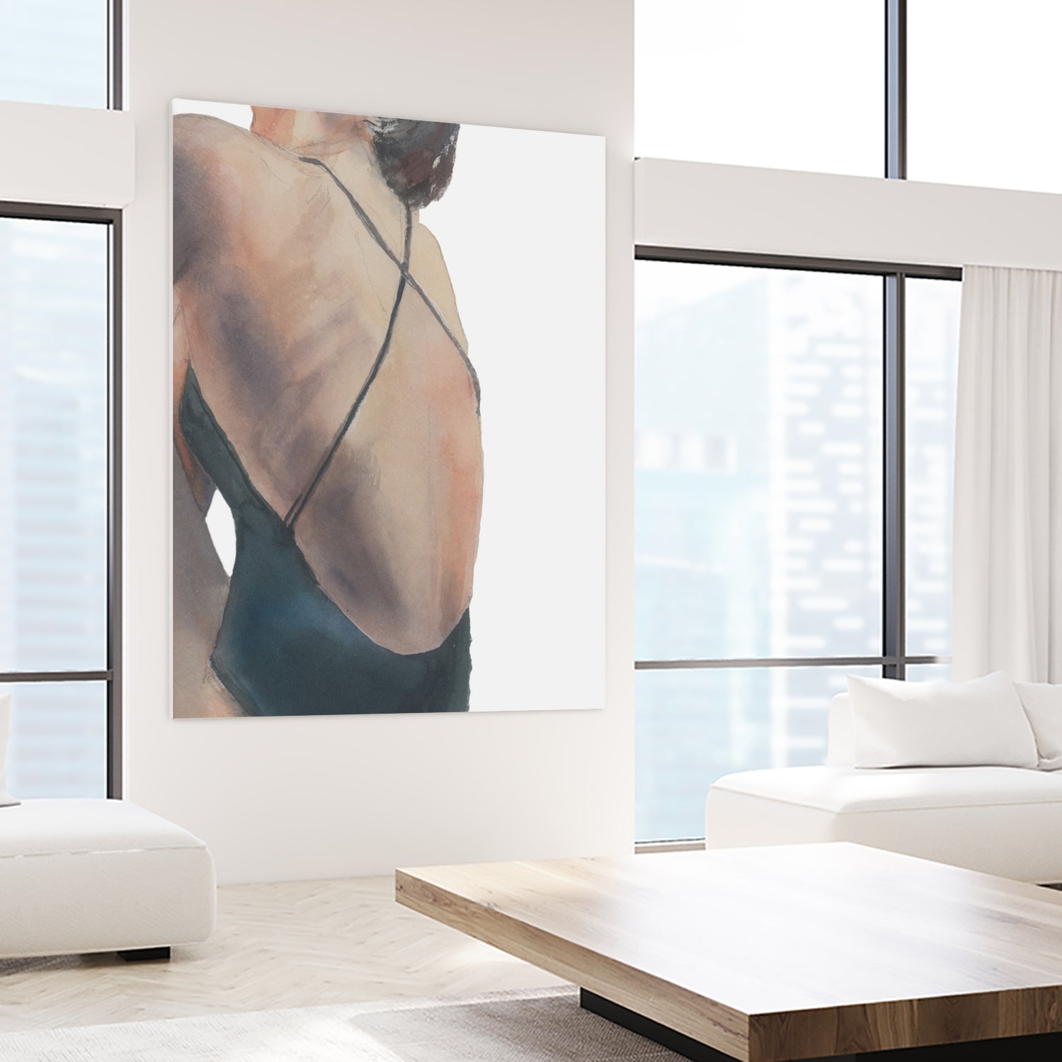 Le Dos by M Studio on GIANT ART - woman