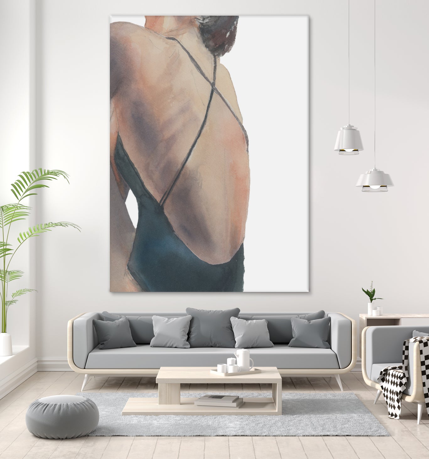 Le Dos by M Studio on GIANT ART - woman