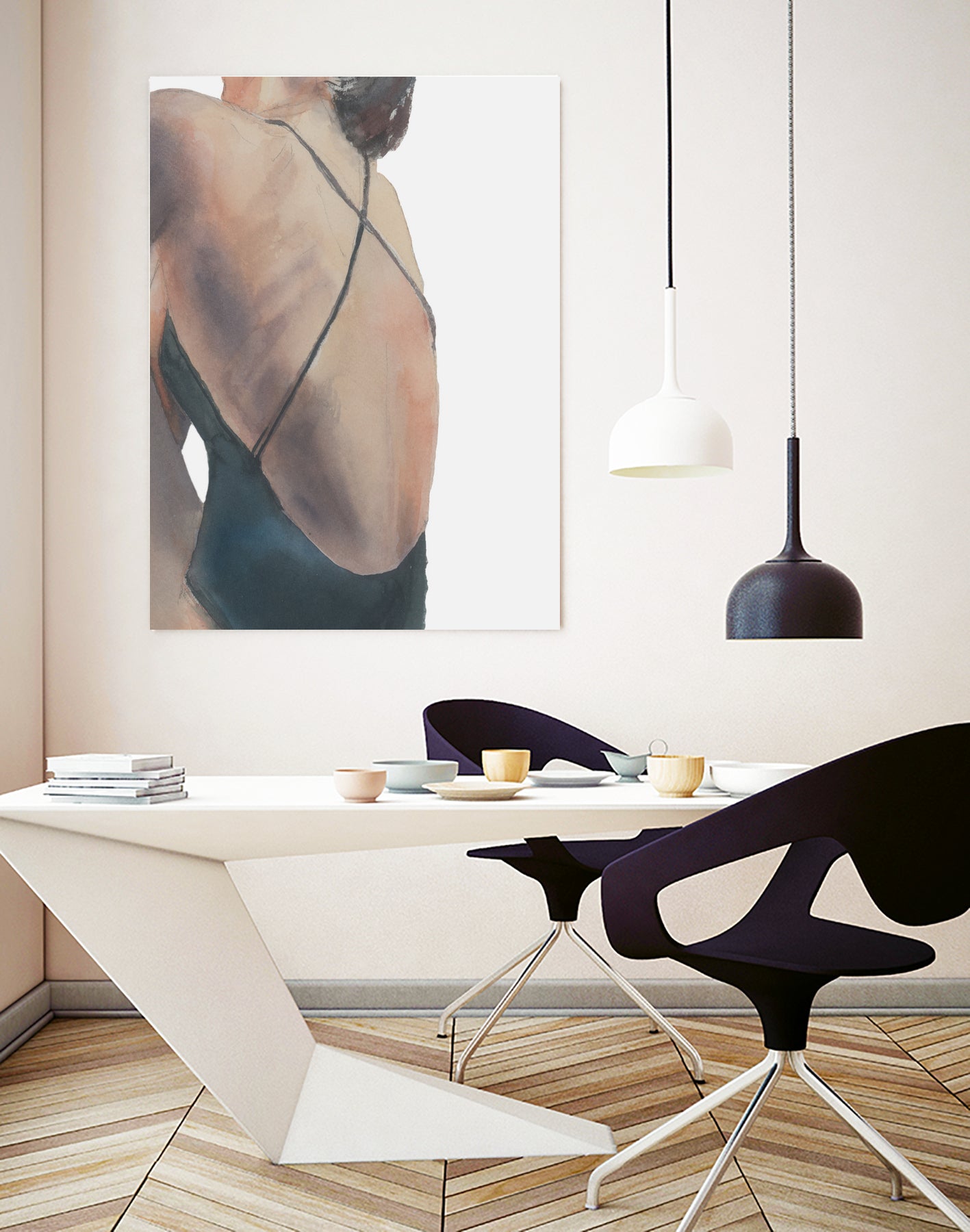 Le Dos by M Studio on GIANT ART - woman