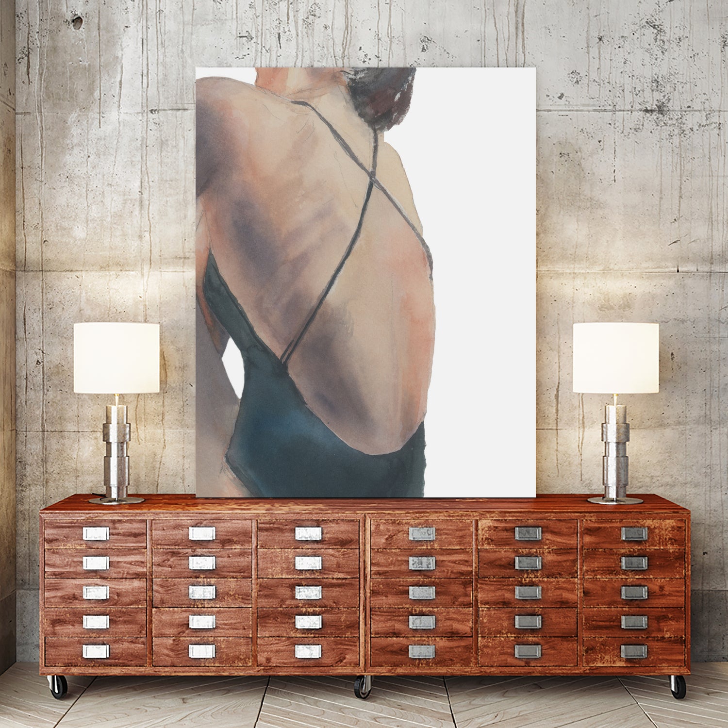 Le Dos by M Studio on GIANT ART - woman