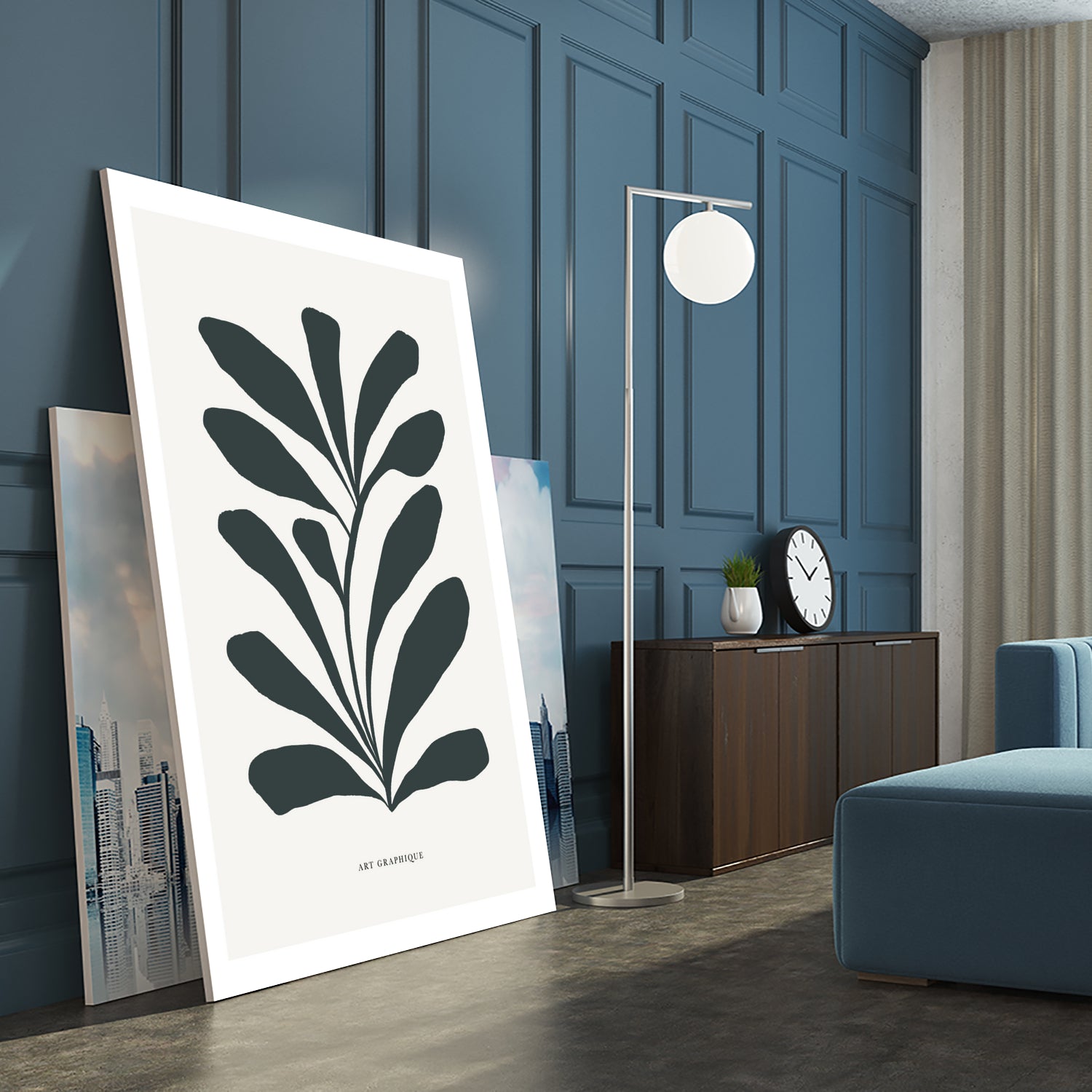 Flowers II by M Studio on GIANT ART - beige scandinavian