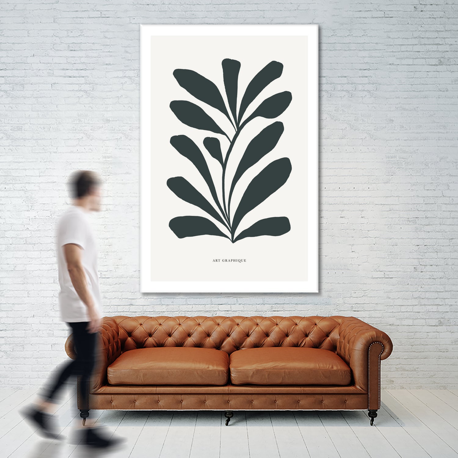 Flowers II by M Studio on GIANT ART - beige scandinavian