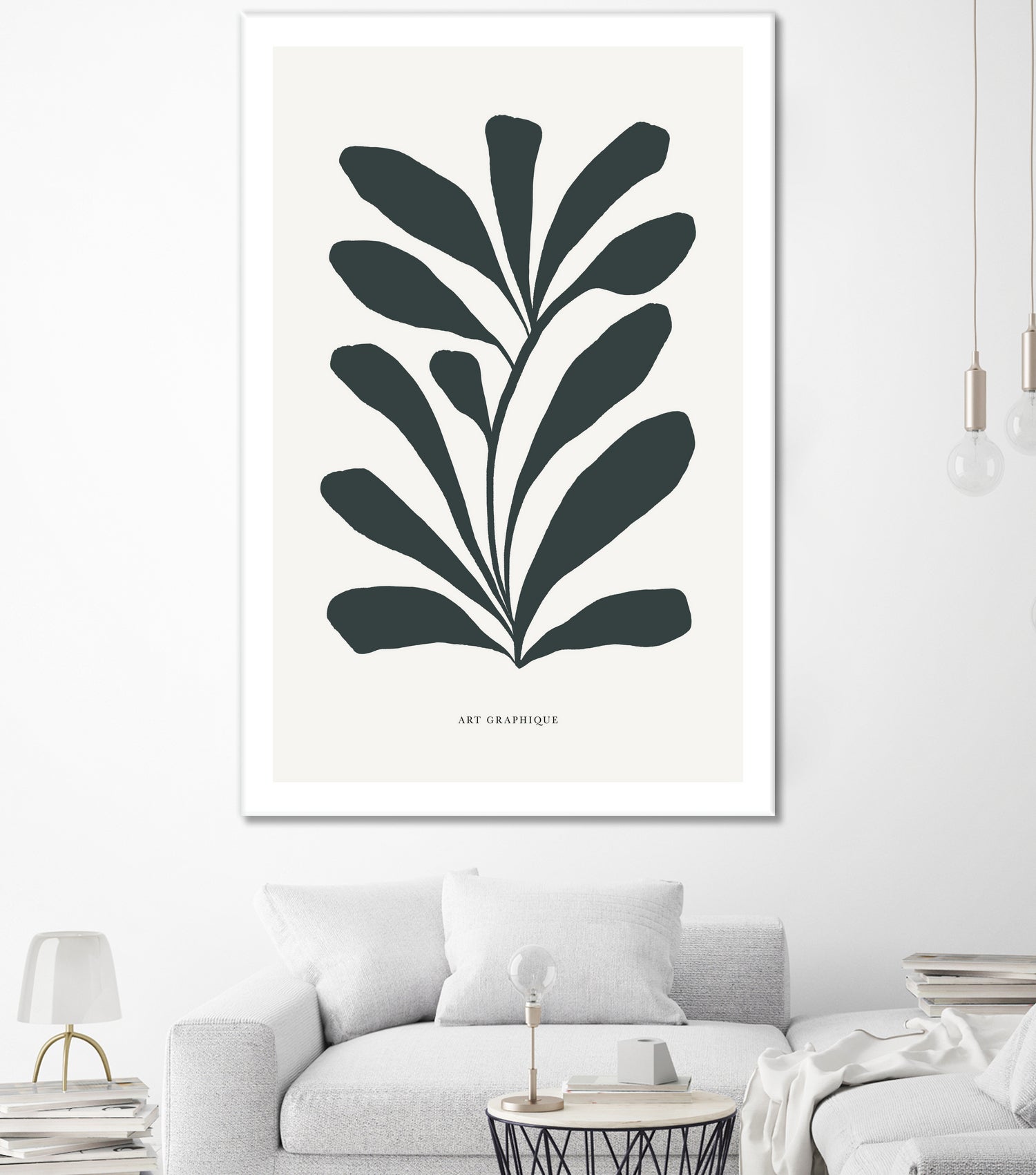 Flowers II by M Studio on GIANT ART - beige scandinavian