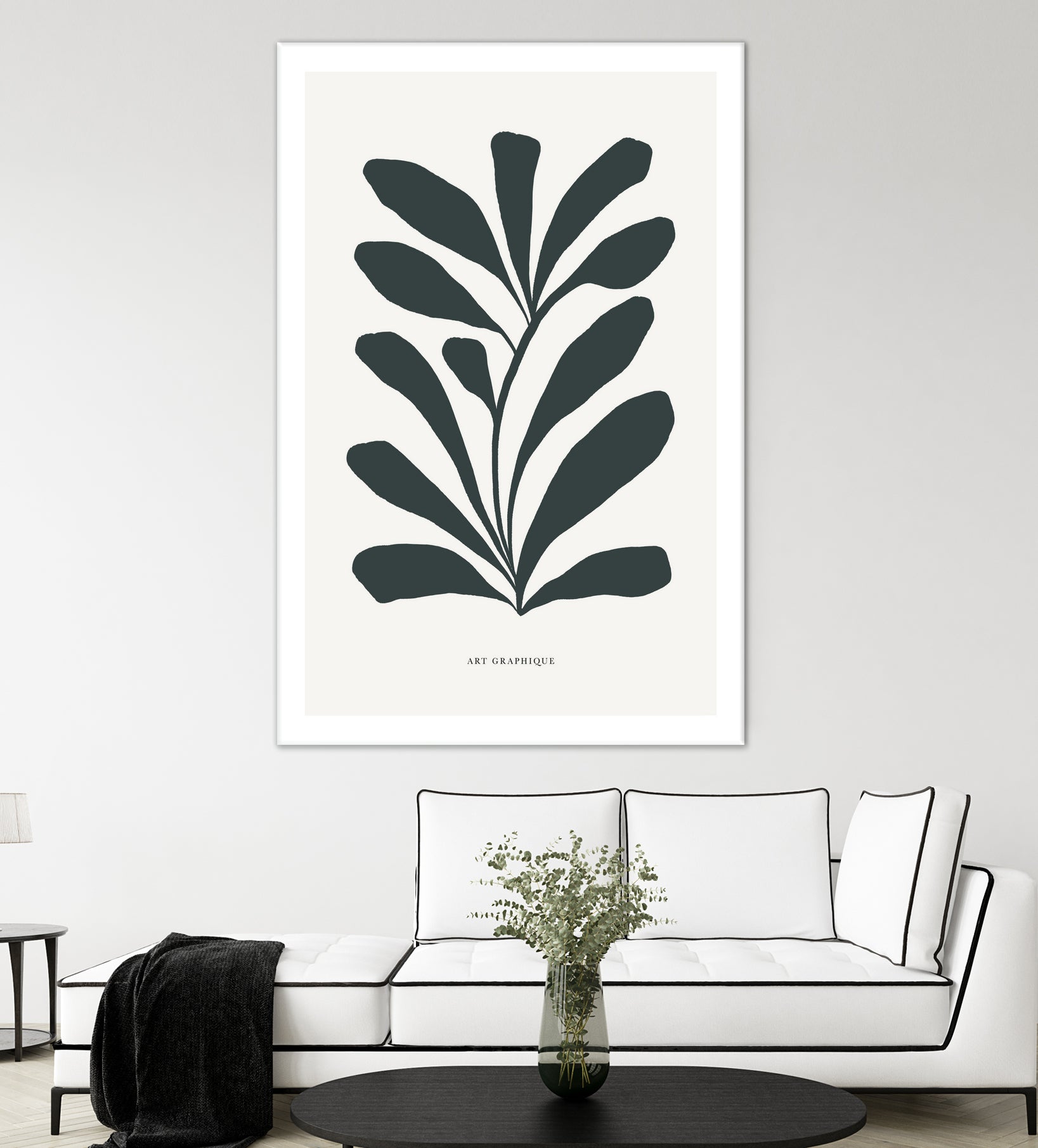 Flowers II by M Studio on GIANT ART - beige scandinavian