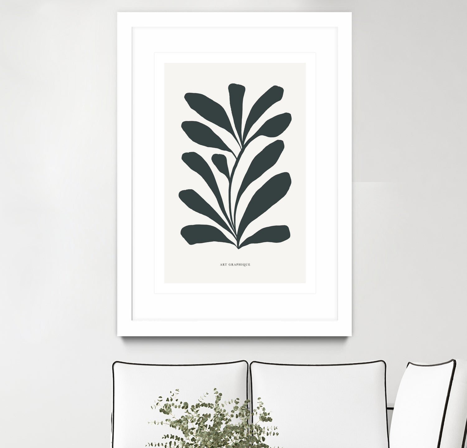 Flowers II by M Studio on GIANT ART - beige scandinavian