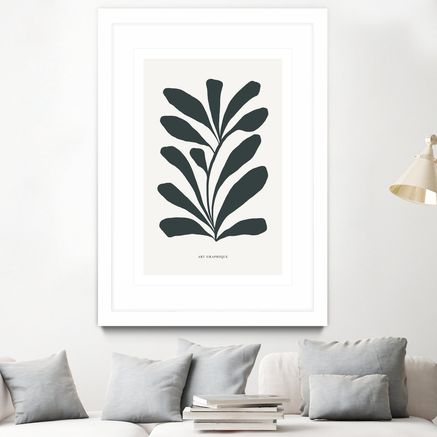 Flowers II by M Studio on GIANT ART - beige scandinavian