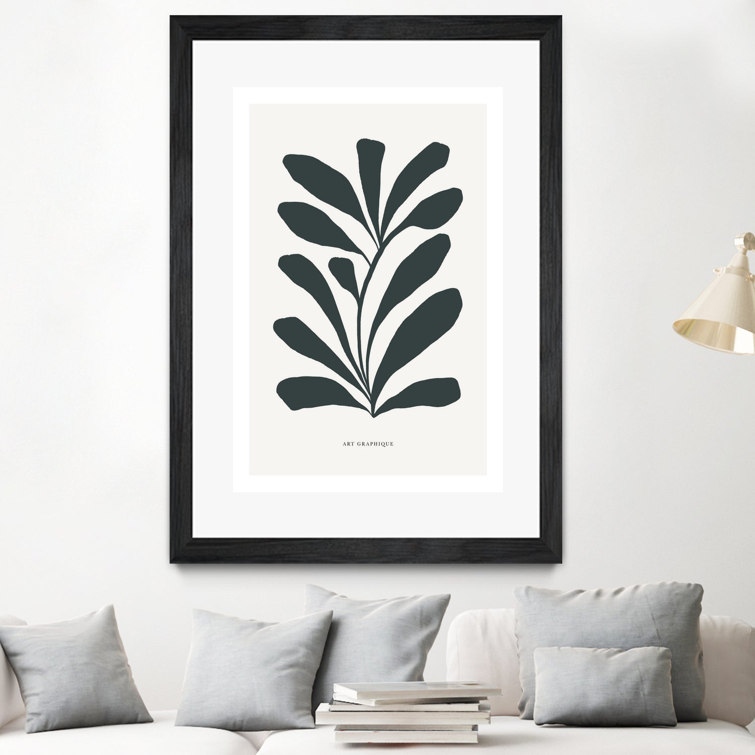 Flowers II by M Studio on GIANT ART - beige scandinavian