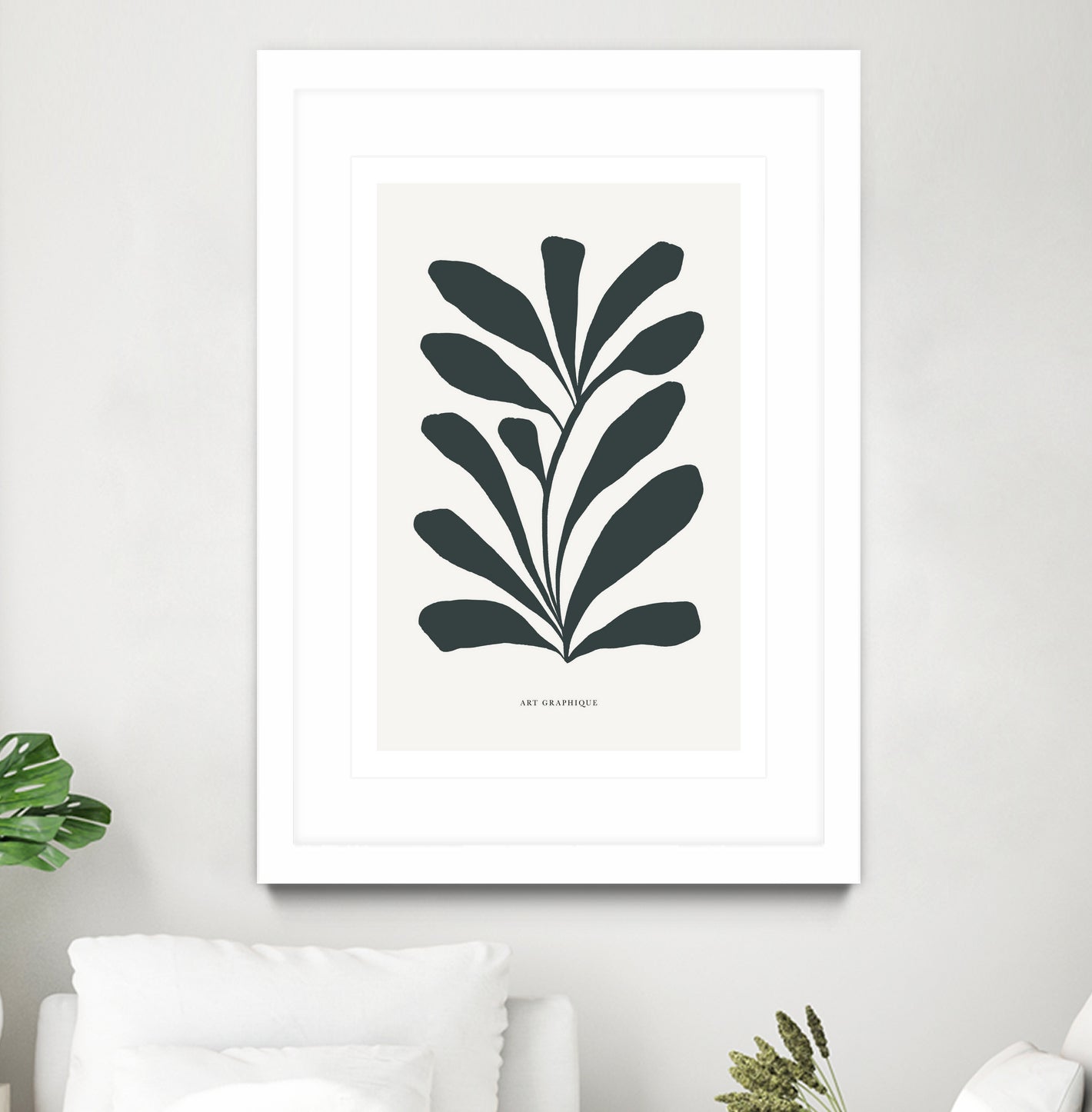 Flowers II by M Studio on GIANT ART - beige scandinavian