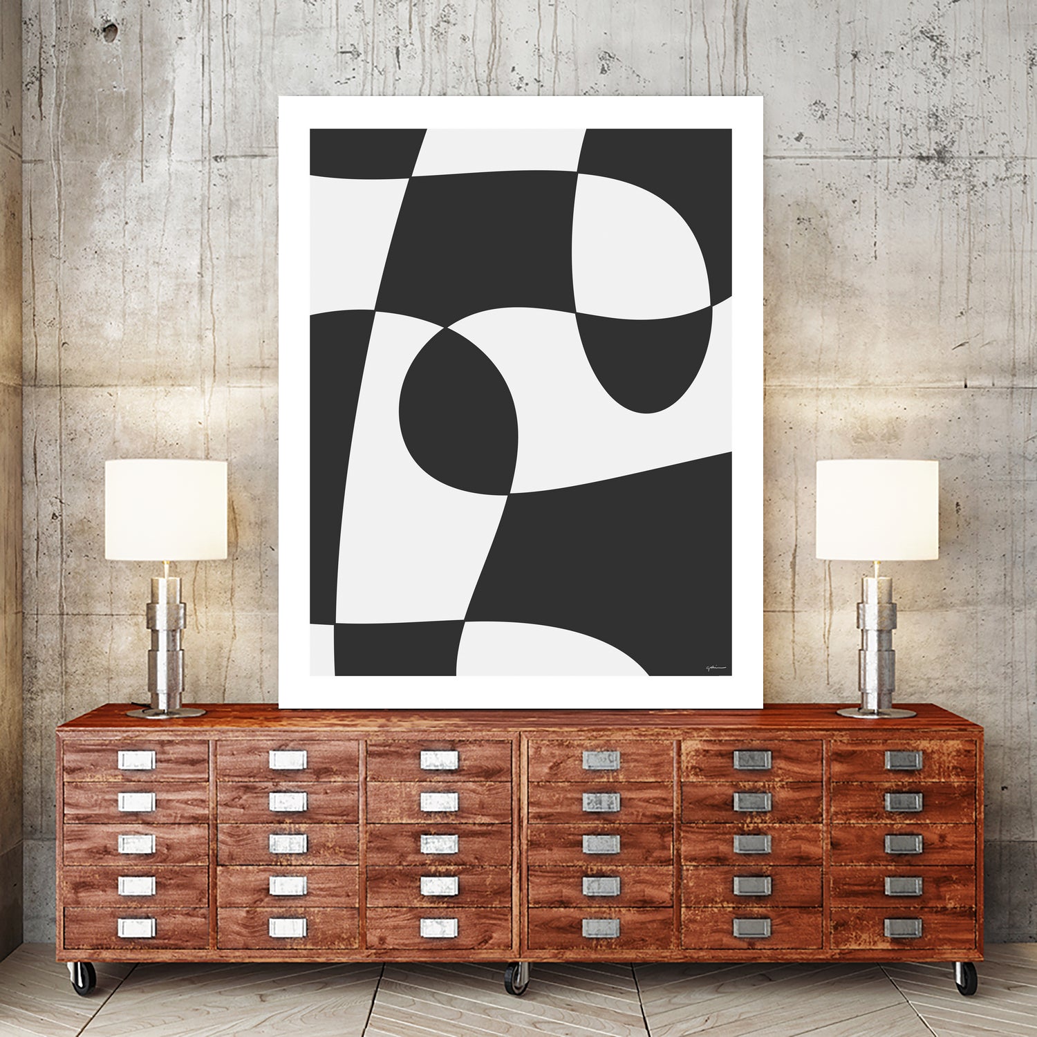 Forms of Art by M Studio on GIANT ART - black