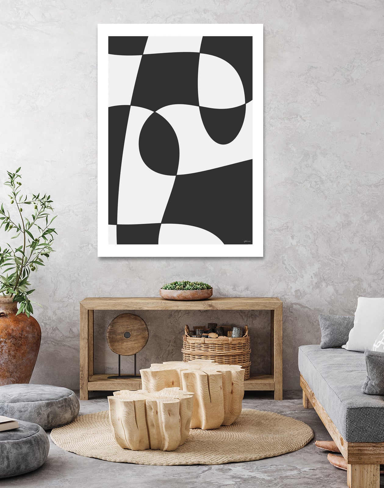 Forms of Art by M Studio on GIANT ART - black