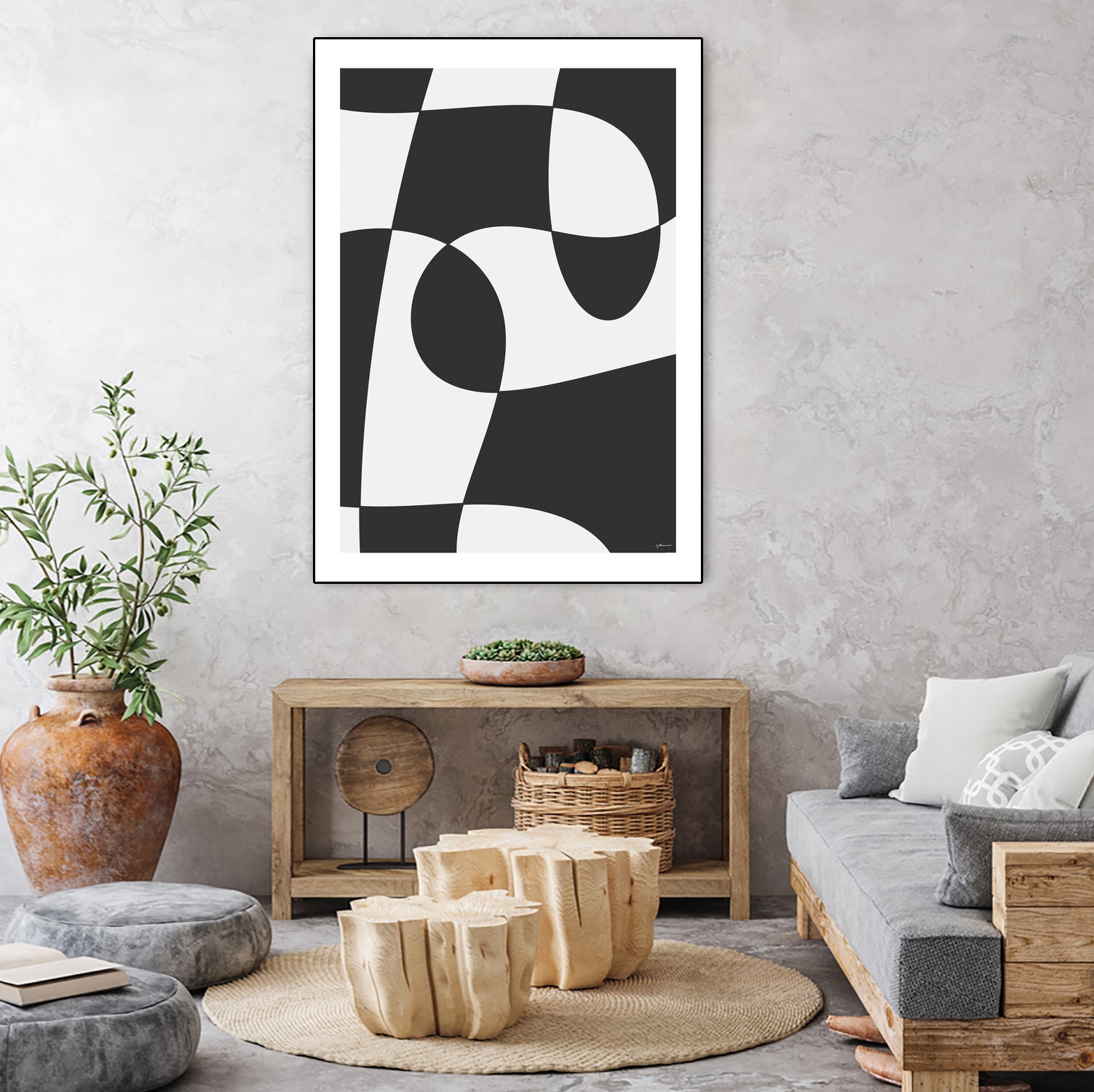 Forms of Art by M Studio on GIANT ART - black