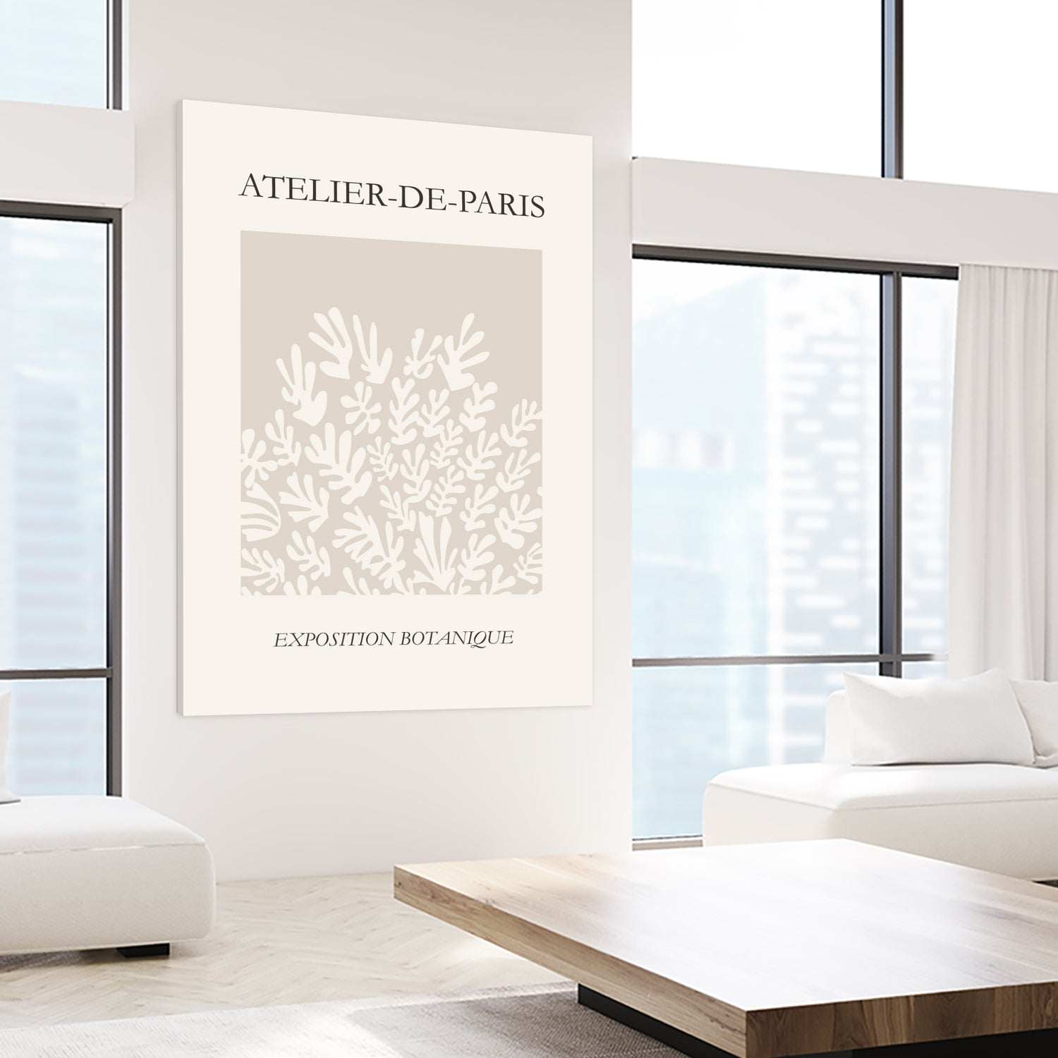 Le pouvoir des fleurs IV by M Studio on GIANT ART - beige