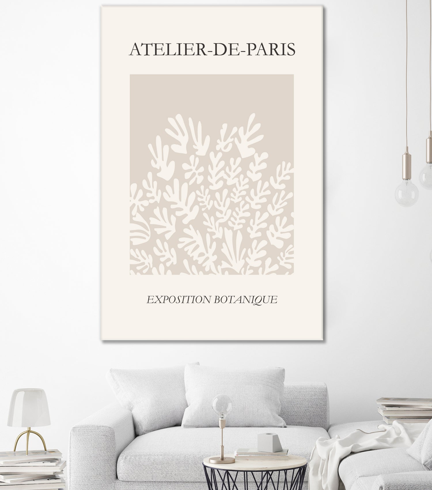 Le pouvoir des fleurs IV by M Studio on GIANT ART - beige