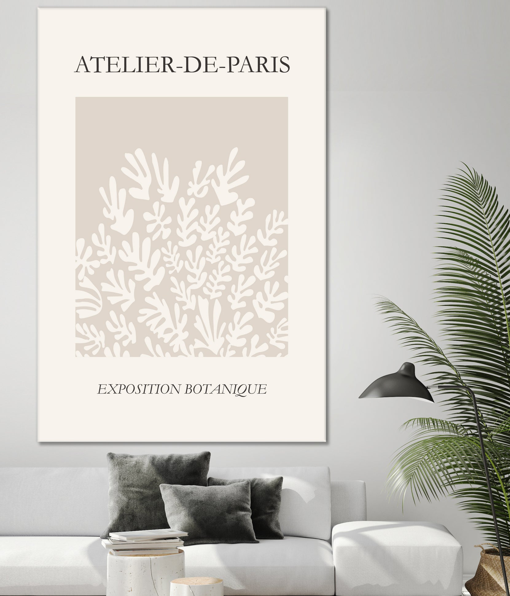 Le pouvoir des fleurs IV by M Studio on GIANT ART - beige