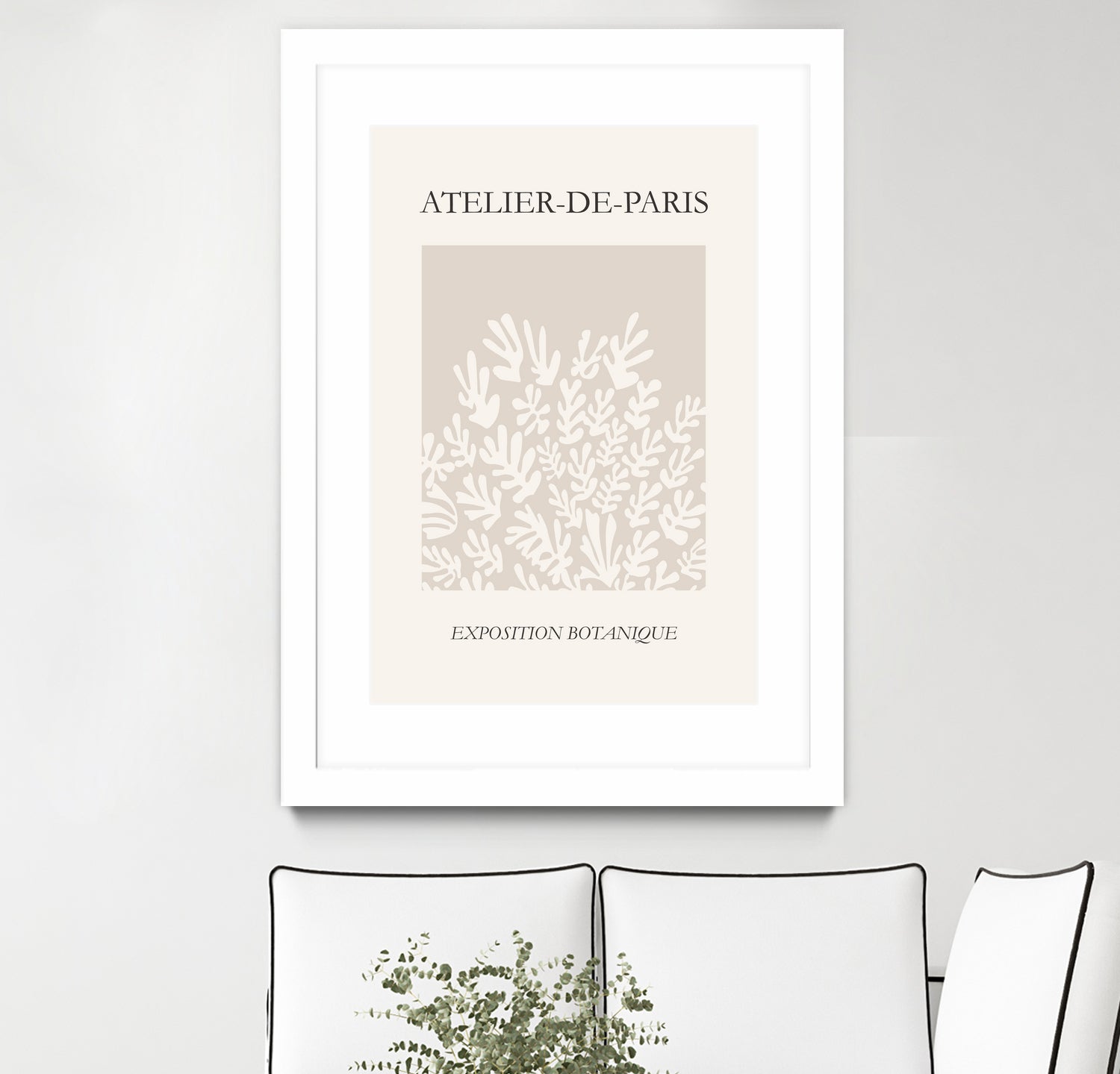 Le pouvoir des fleurs IV by M Studio on GIANT ART - beige