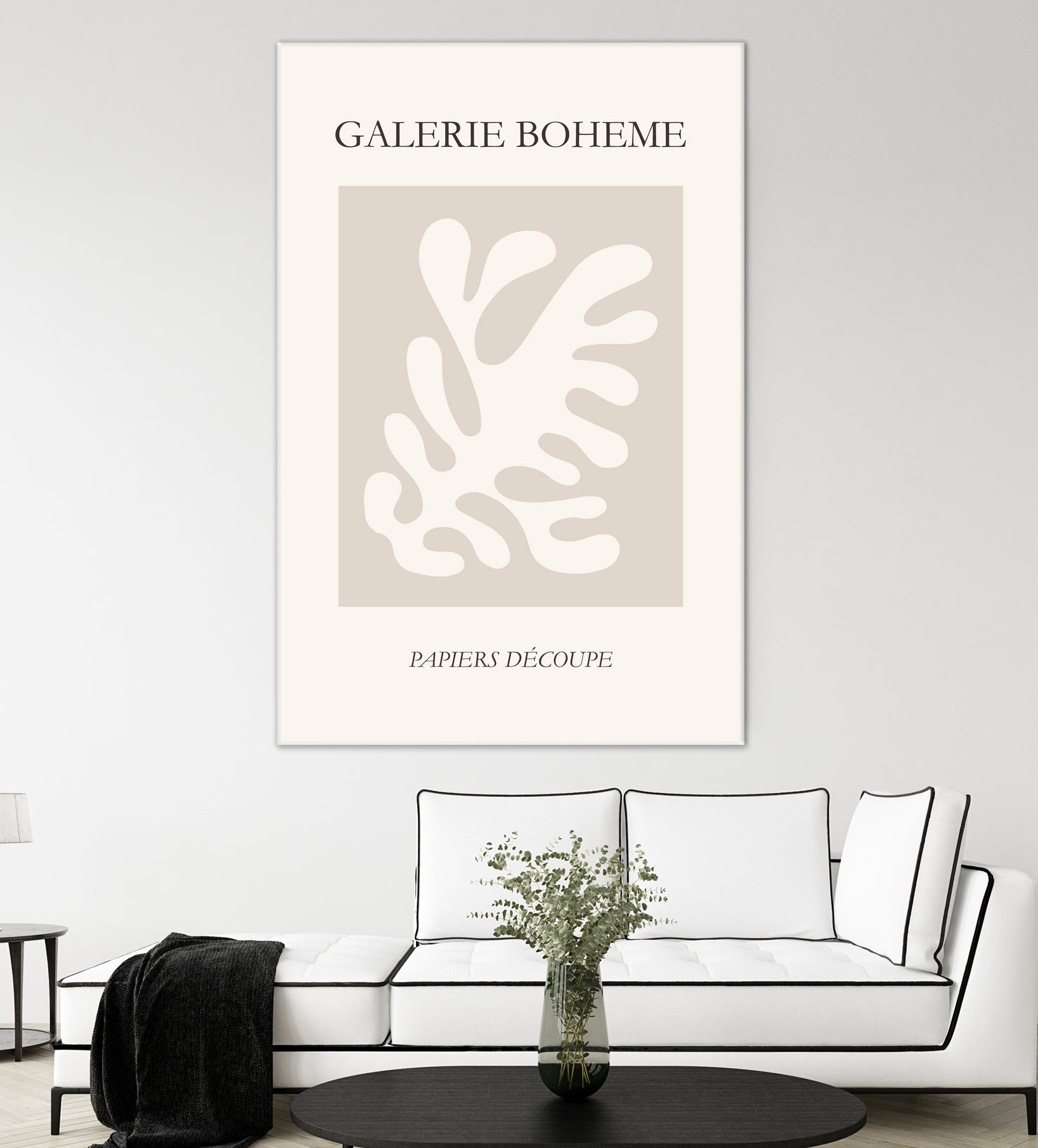 Le pouvoir des fleurs II by M Studio on GIANT ART - beige