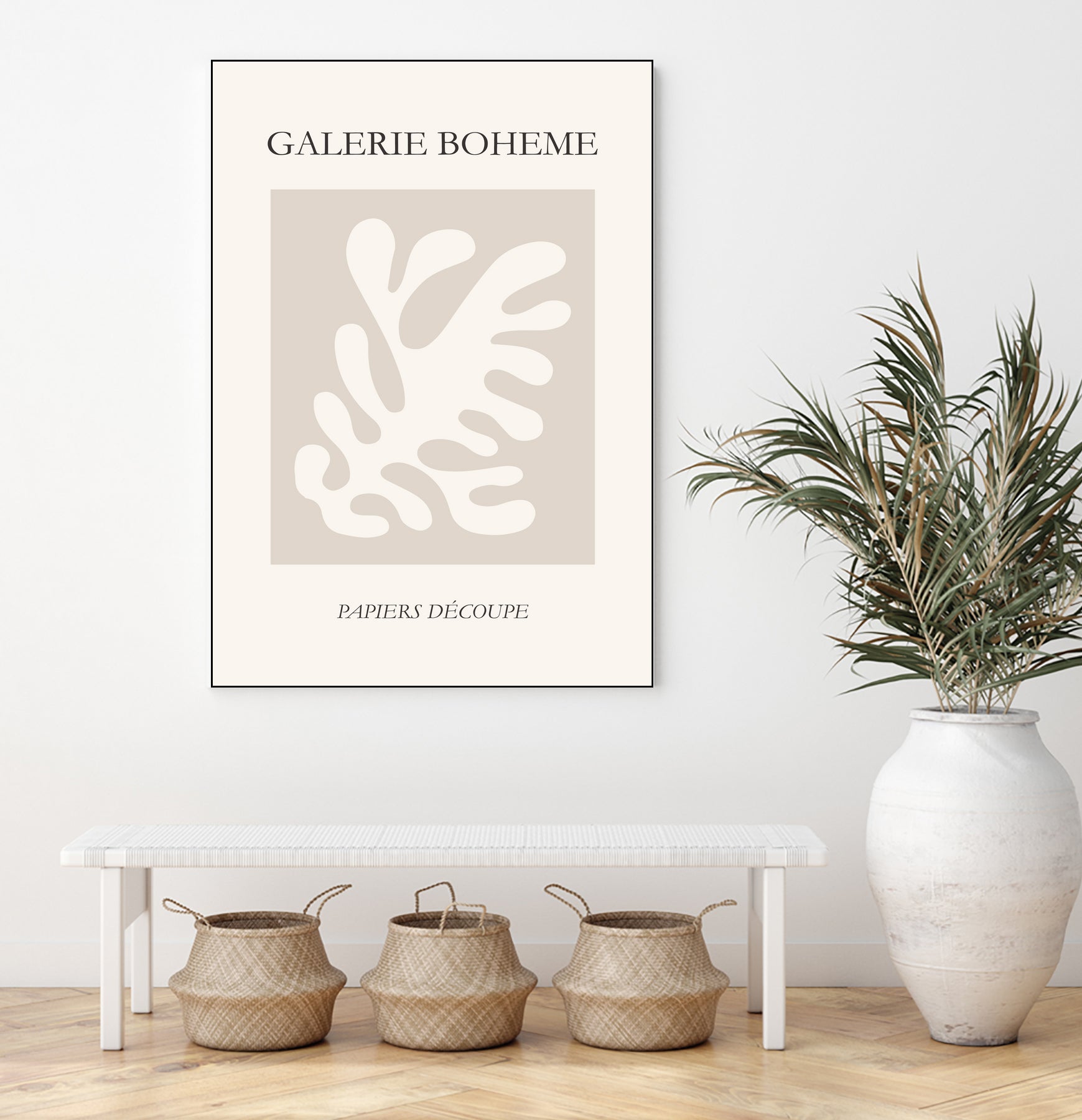 Le pouvoir des fleurs II by M Studio on GIANT ART - beige