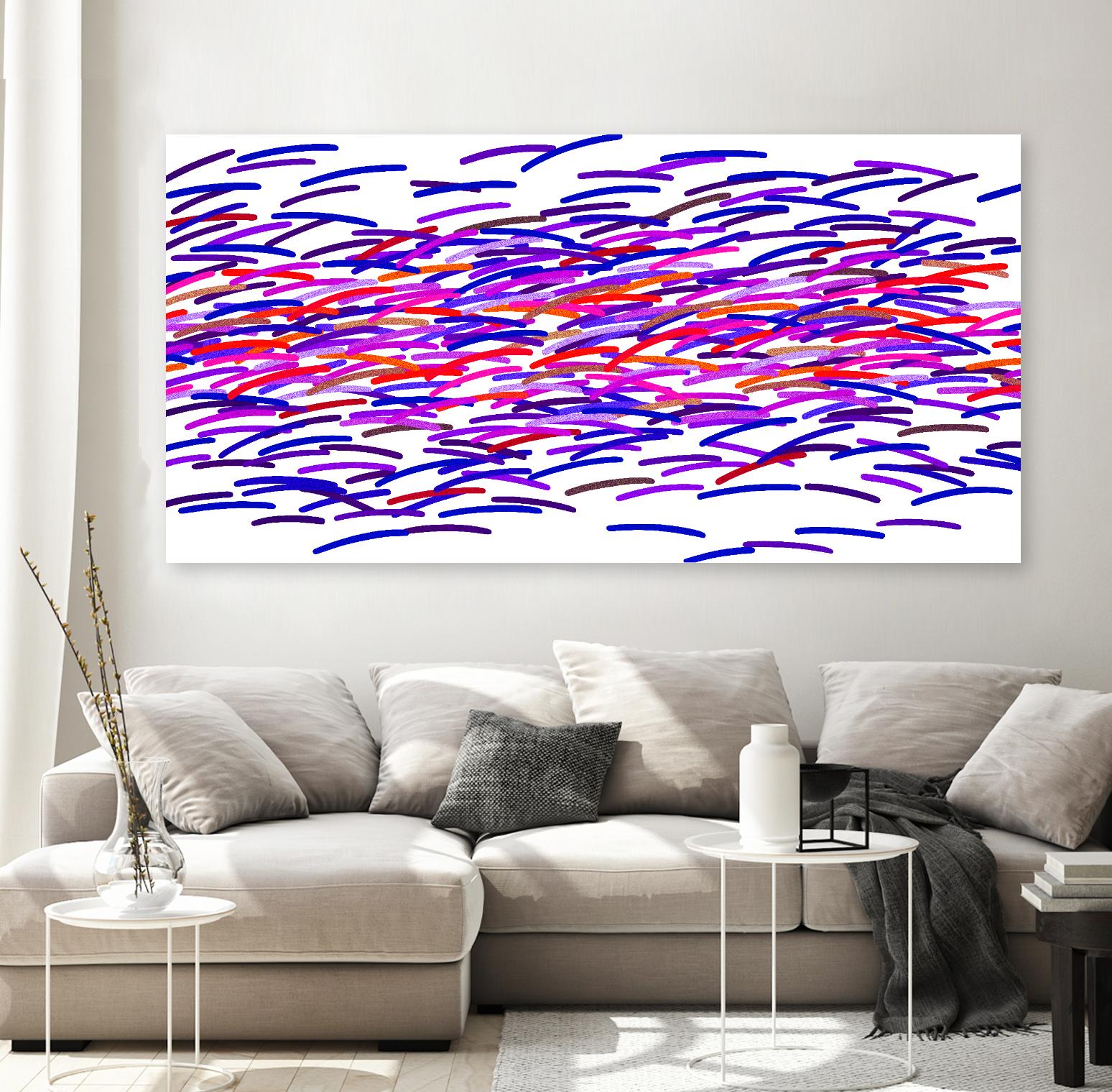 INNER REALITY - rouge by Celine Cimon on GIANT ART - white abstract canadian artist