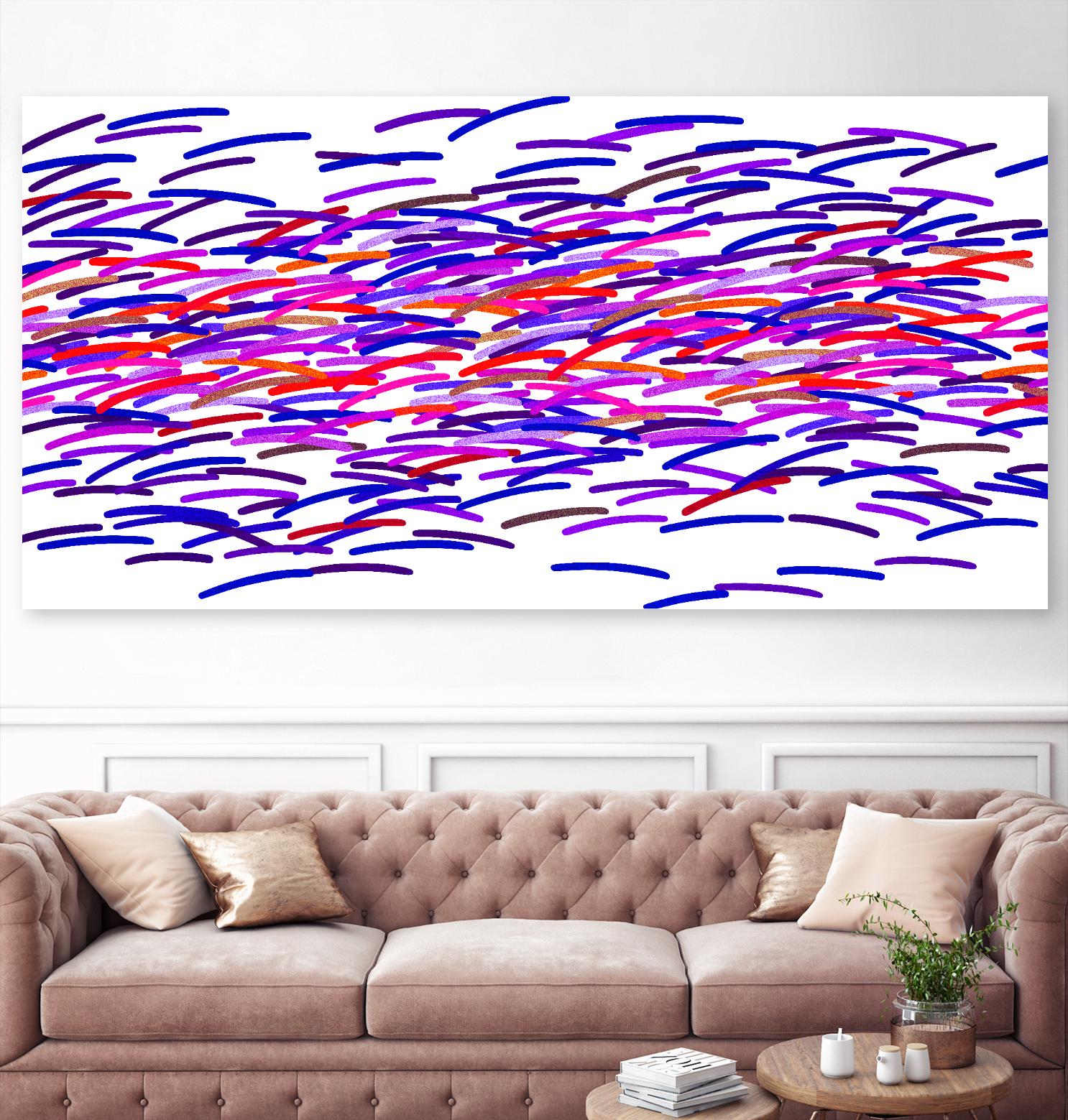 INNER REALITY - rouge by Celine Cimon on GIANT ART - white abstract canadian artist