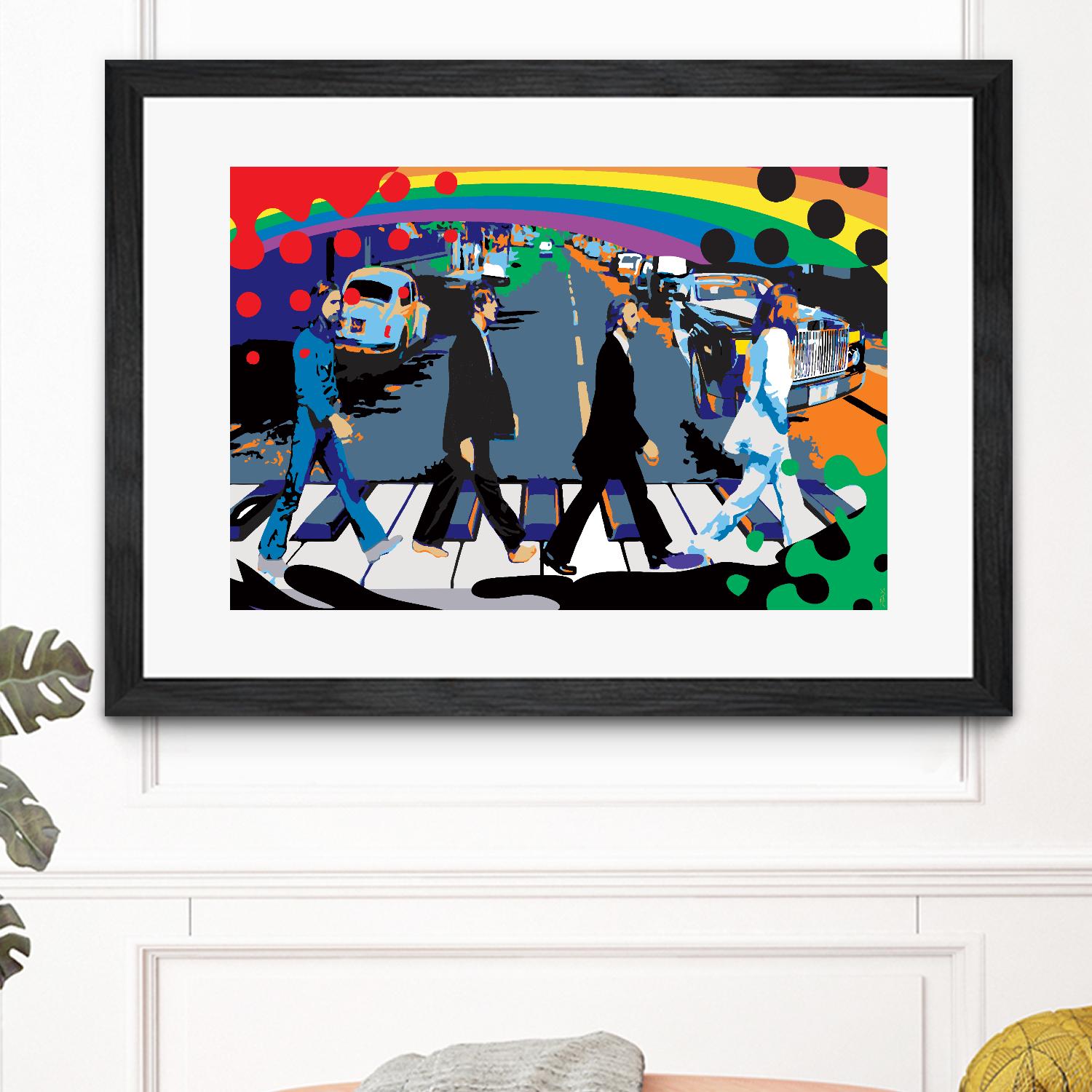 Rainbow Road by Ray Lengelé on GIANT ART - red digital john lennon