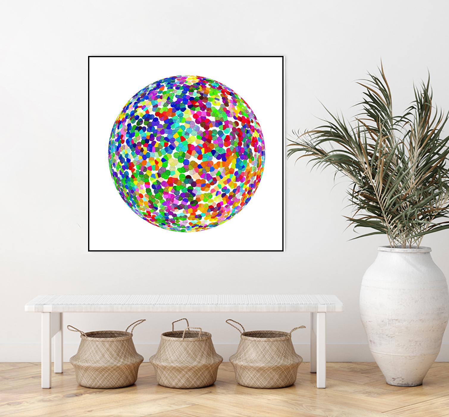 ROND - original by Celine Cimon on GIANT ART - blue abstract canadian