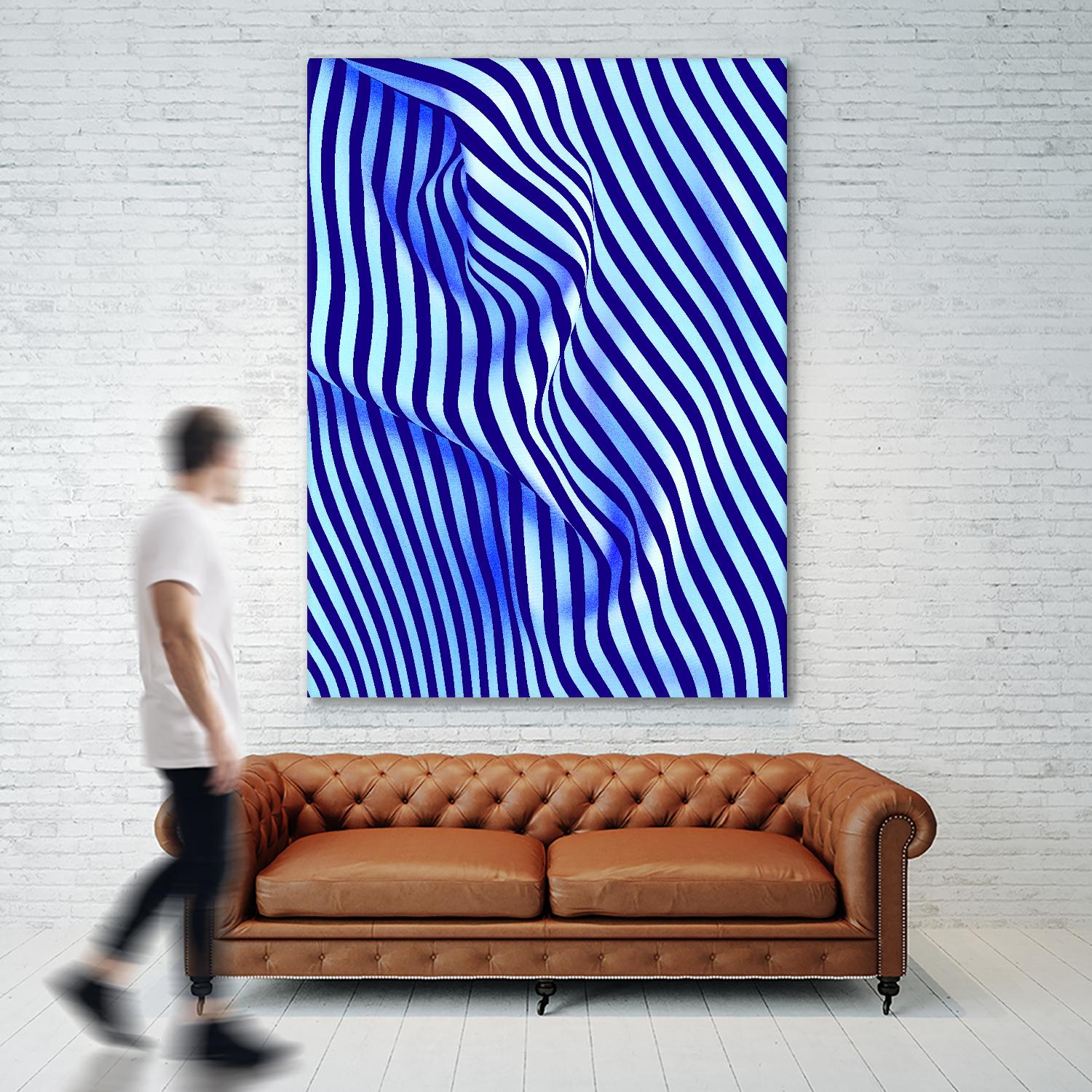 INNER ROOM - purple by Celine Cimon on GIANT ART - blue abstract canadian artist