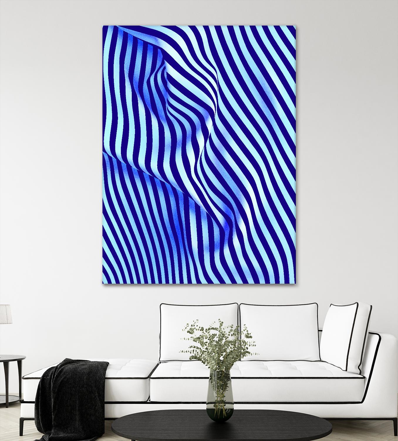 INNER ROOM - purple by Celine Cimon on GIANT ART - blue abstract canadian artist