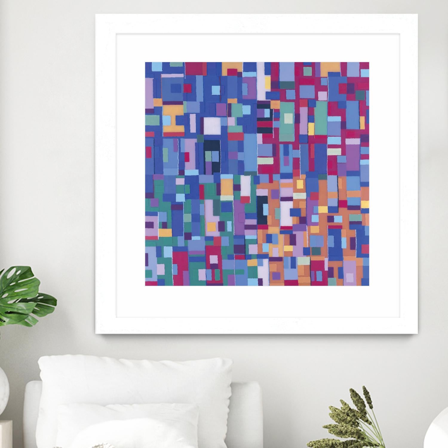 IN STAGE - bleu by Celine Cimon on GIANT ART - blue abstract canadian